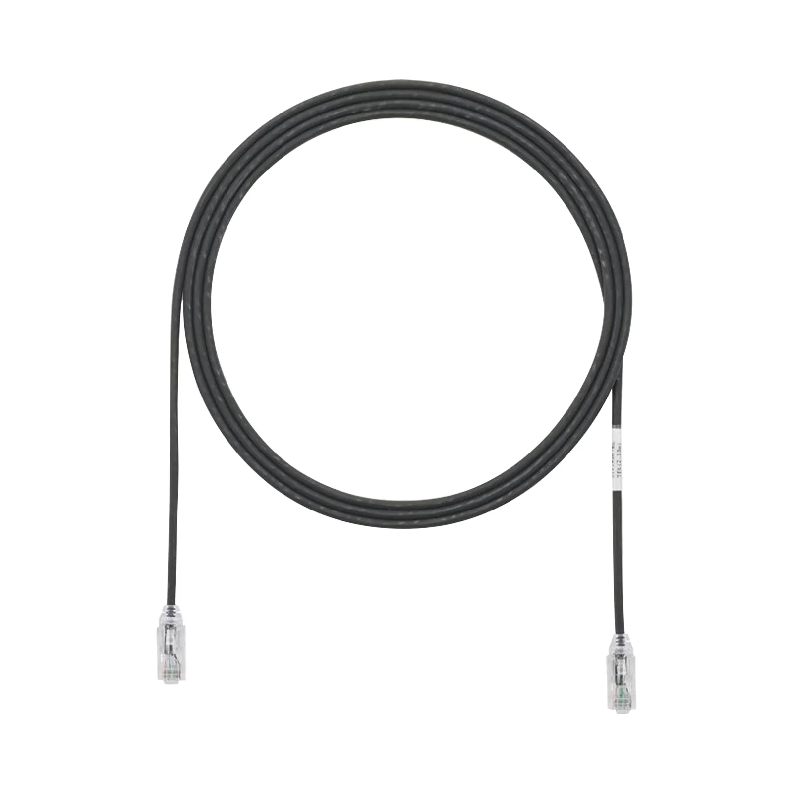 Cable de Parcheo TX6, UTP Cat6, Diámetro Reducido (28AWG), Color Negro, 1.52 Metros (5 Pies)