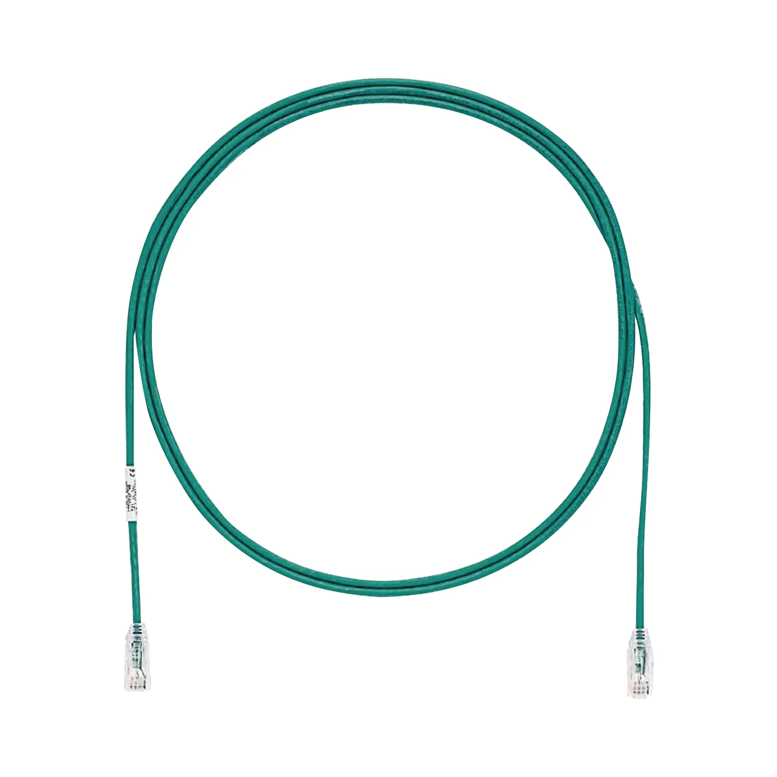 Cable de Parcheo TX6, UTP Cat6, Diámetro Reducido (28AWG), Color Verde, 1.52 Metros (5 Pies)