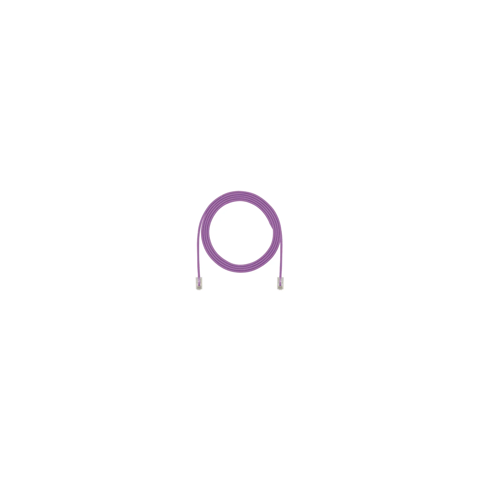 Cable de Parcheo TX6, UTP Cat6, Diámetro Reducido (28AWG), Color Violeta, 20.2 cm (8 Pulgadas)