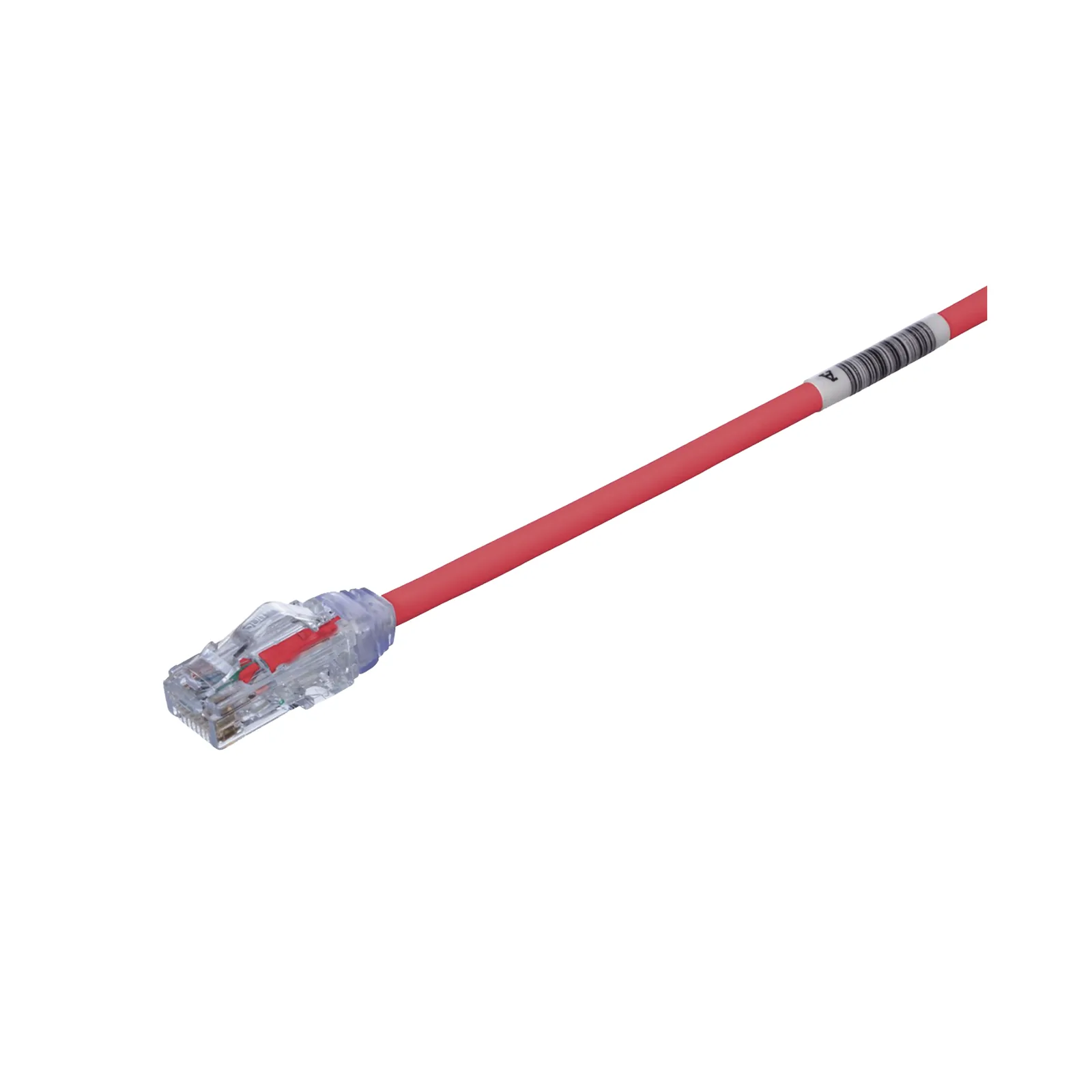 Cable de Parcheo UTP Cat6A, CM/LSZH, Diámetro Reducido (28AWG), Color Rojo, 3.05 Metros (10 Pies)