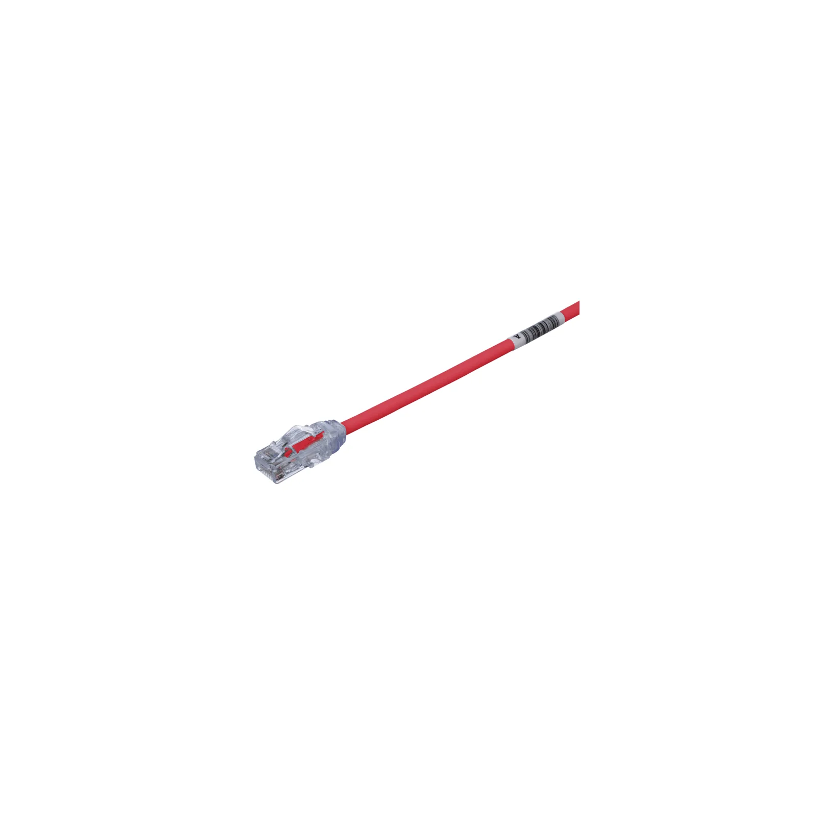 Cable de Parcheo UTP Cat6A, CM/LSZH, Diámetro Reducido (28AWG), Color Rojo, 4.57 Metros (15 Pies)