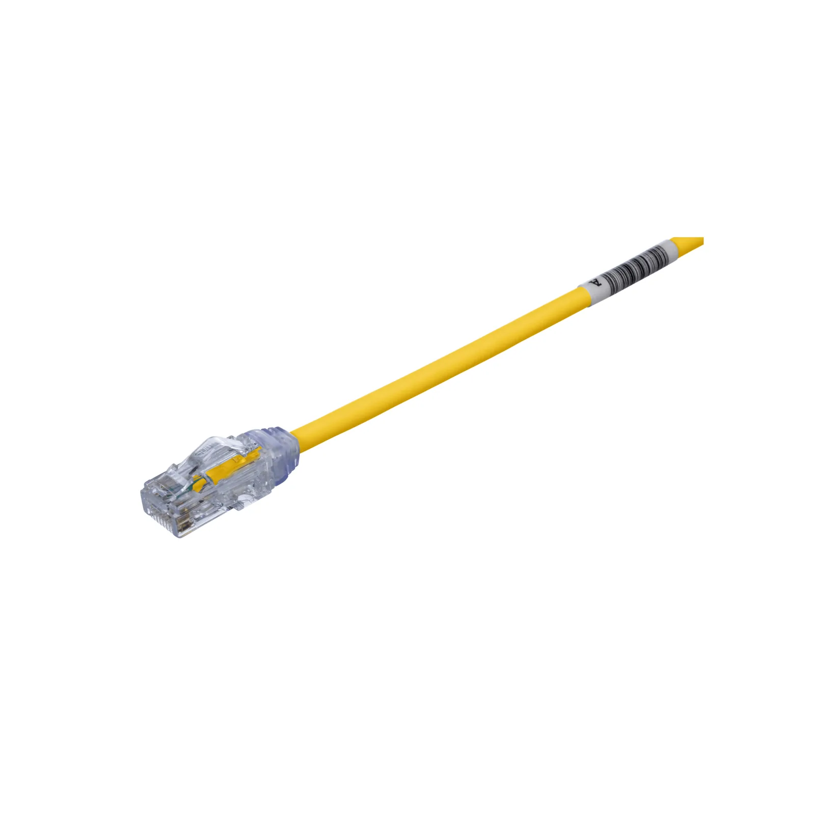 Cable de Parcheo UTP Cat6A, CM/LSZH, Diámetro Reducido (28AWG), Color Amarillo, 4.57 Metros (15 Pies)