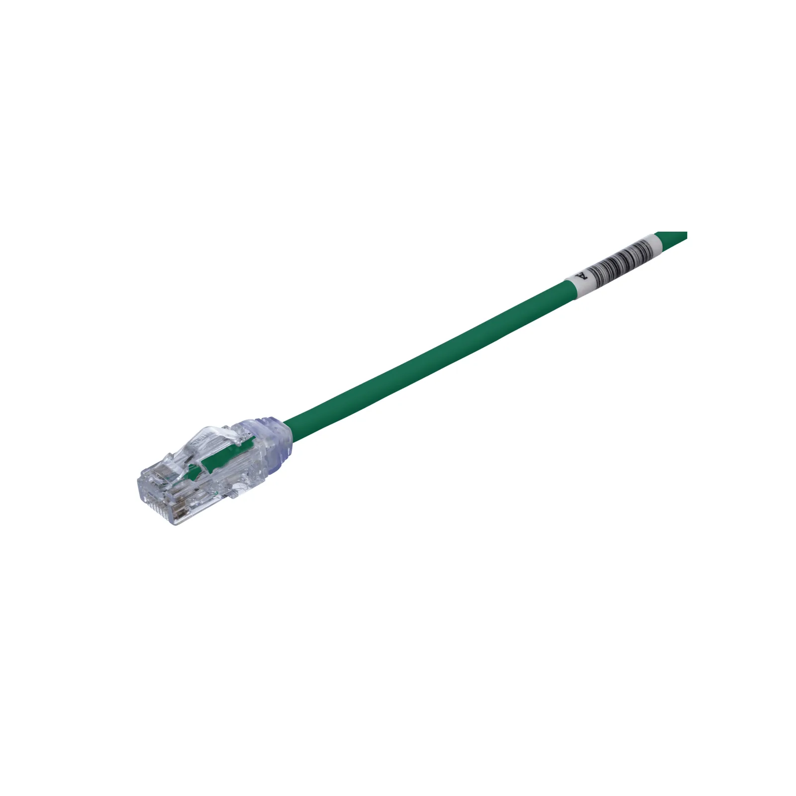 Cable de Parcheo UTP Cat6A, CM/LSZH, Diámetro Reducido (28AWG), Color Verde, 6.1 Metros (20 Pies)