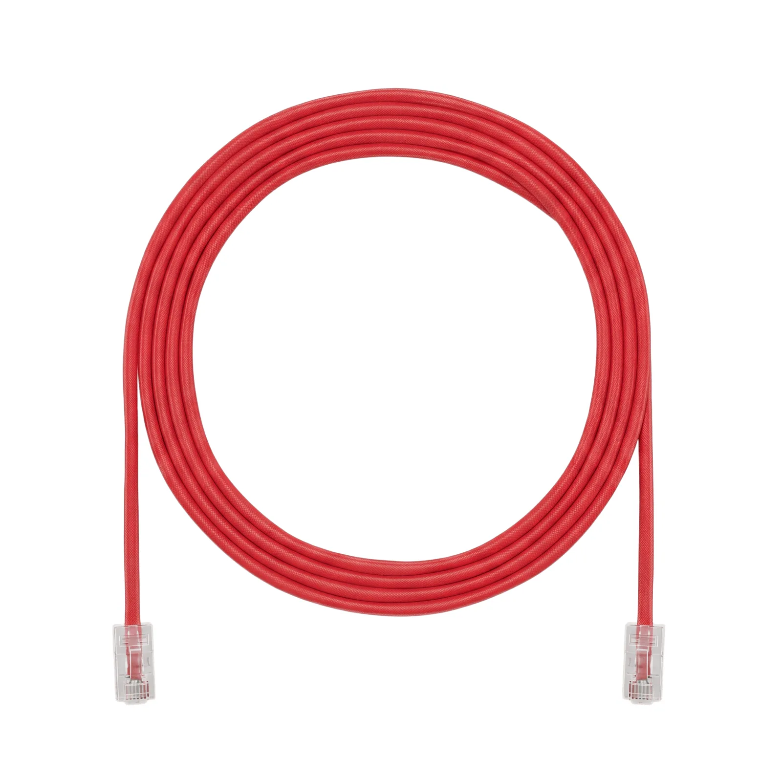 Cable de Parcheo UTP, Cat6A, 24 AWG, CM, Color Rojo, 6.71 Metros (22 Pies)