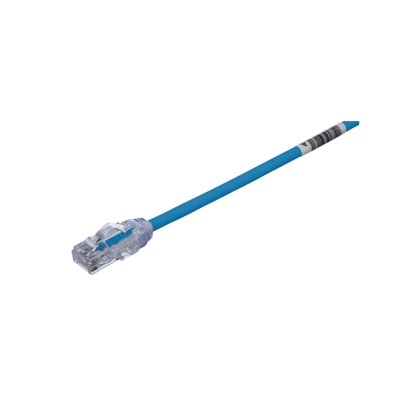 Cable de Parcheo UTP Cat6A, CM/LSZH, Diámetro Reducido (28AWG), Color Azul, 0.61 Metros (2 Pies)