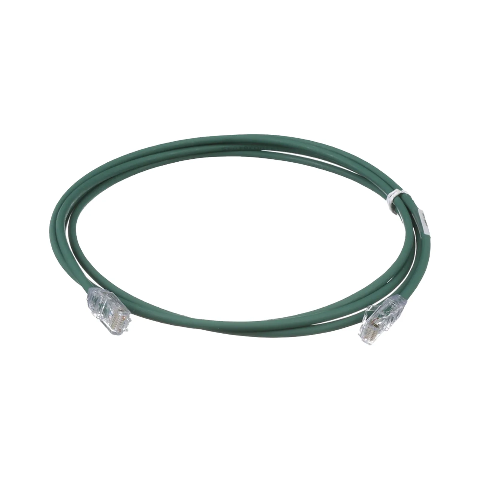 Cable de Parcheo UTP Cat6A, CM/LSZH, Diámetro Reducido (28AWG), Color Verde, 0.91 Metros (3 Pies)
