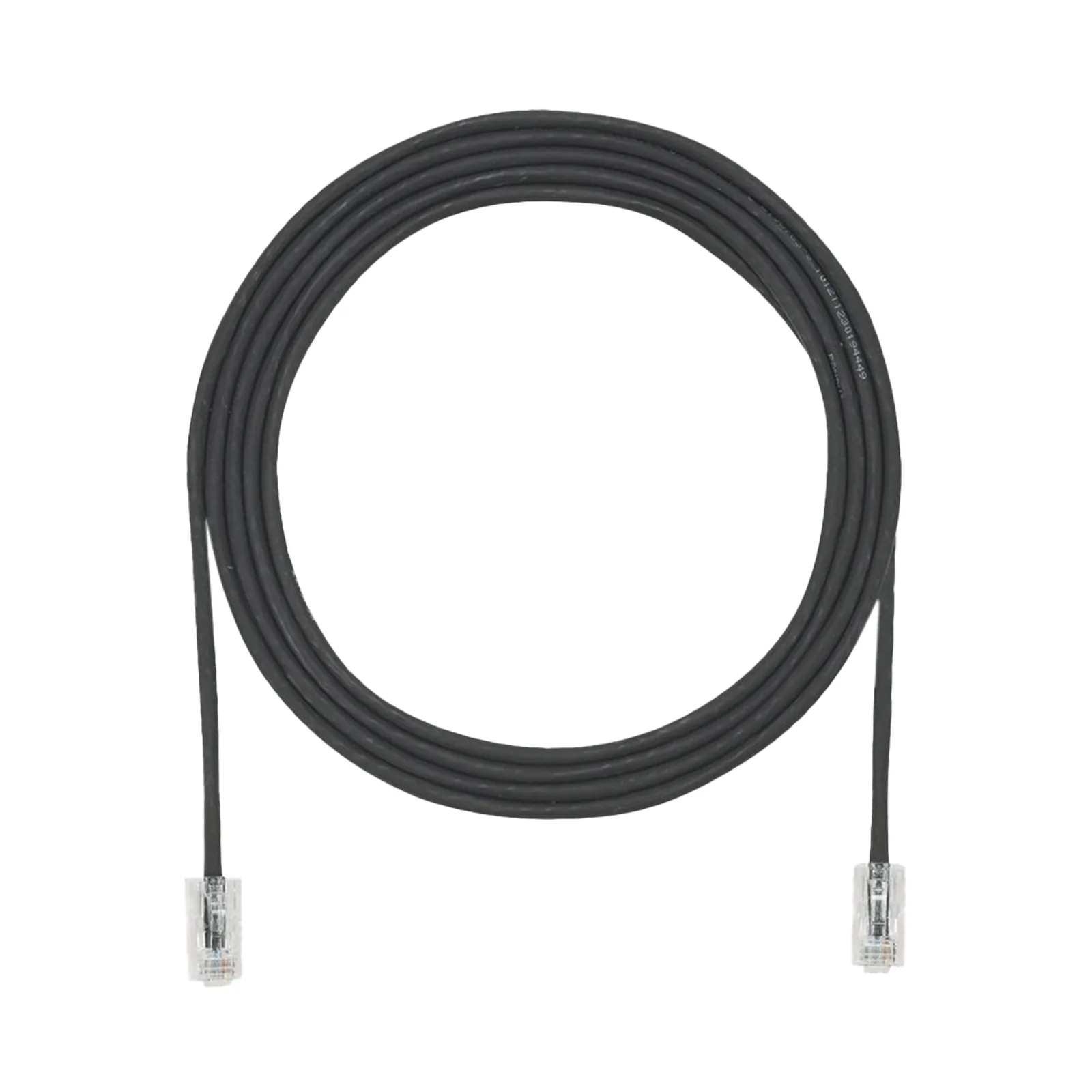 Cable de Parcheo UTP Cat6A, CM/LSZH, Diámetro Reducido (28AWG), Color Negro, 1.52 Metros (5 Pies)
