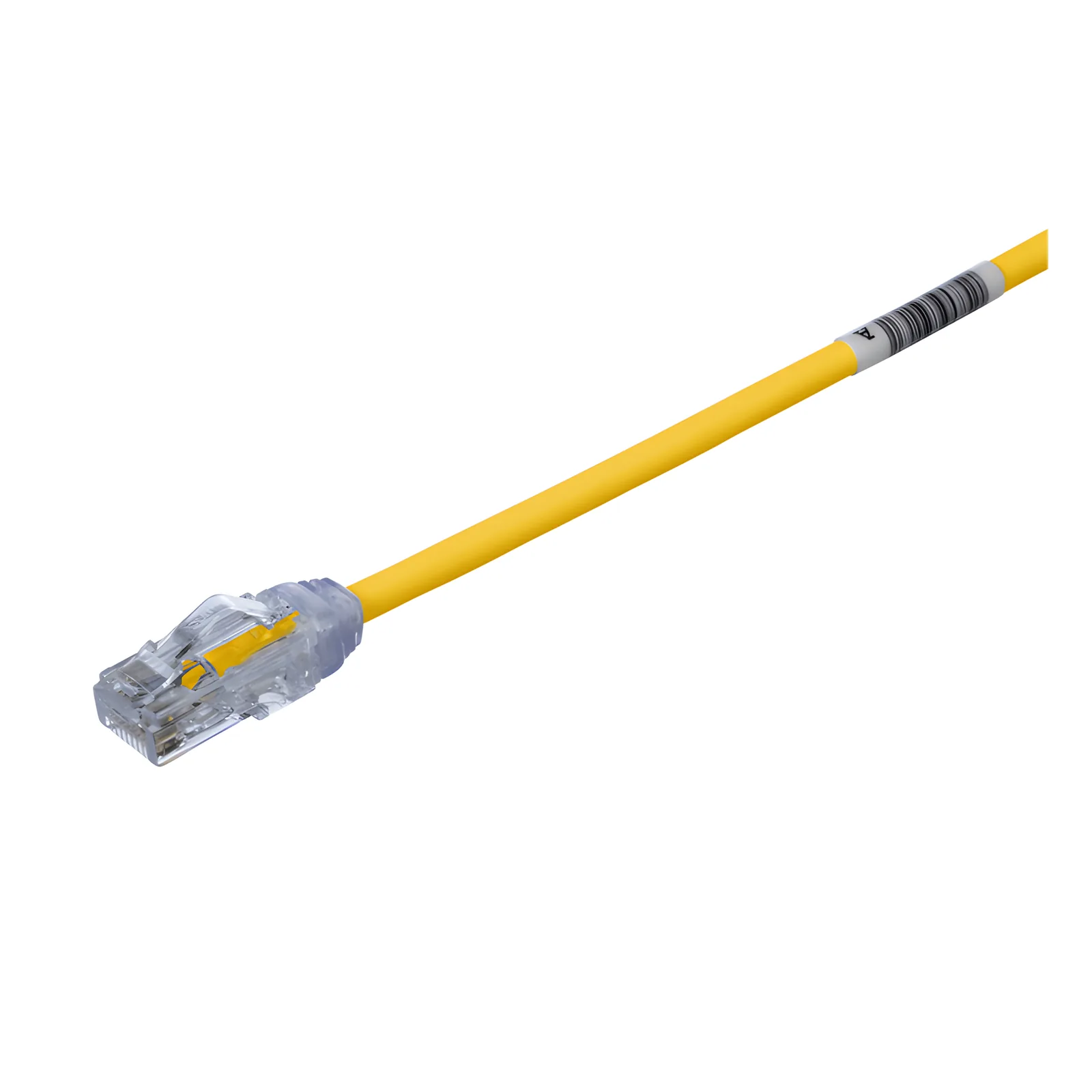 Cable de Parcheo UTP Cat6A, CM/LSZH, Diámetro Reducido (28AWG), Color Amarillo, 1.52 Metros (5 Pies)