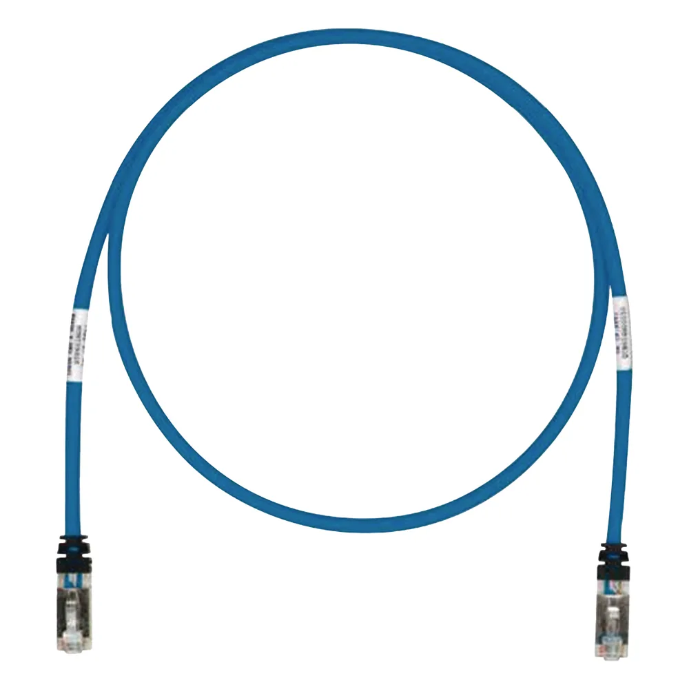 Patch Cord Cat6A, Blindado S/FTP, CM/LS0H, 10 Metros (32.81 Pies), Color Azul