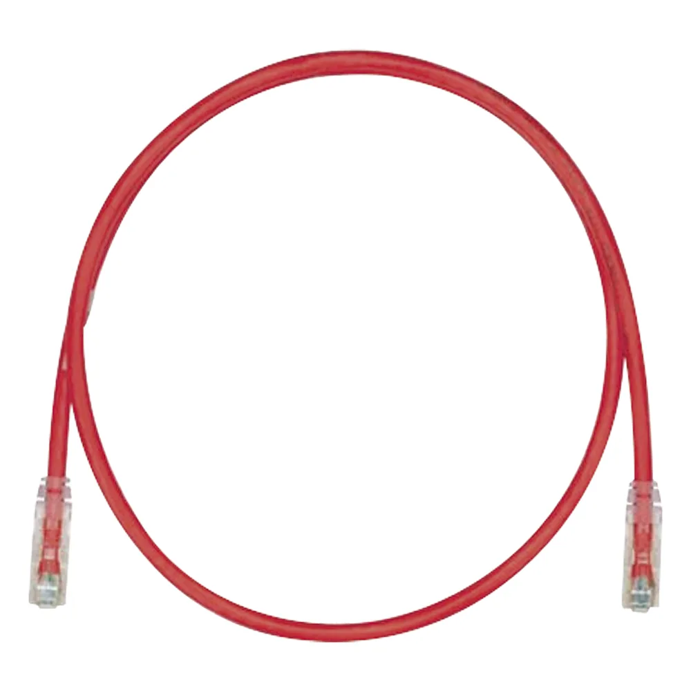Cable de Parcheo TX6, UTP Cat6, 24 AWG, CM, Color Rojo, 0.91 Metros (3 Pies)