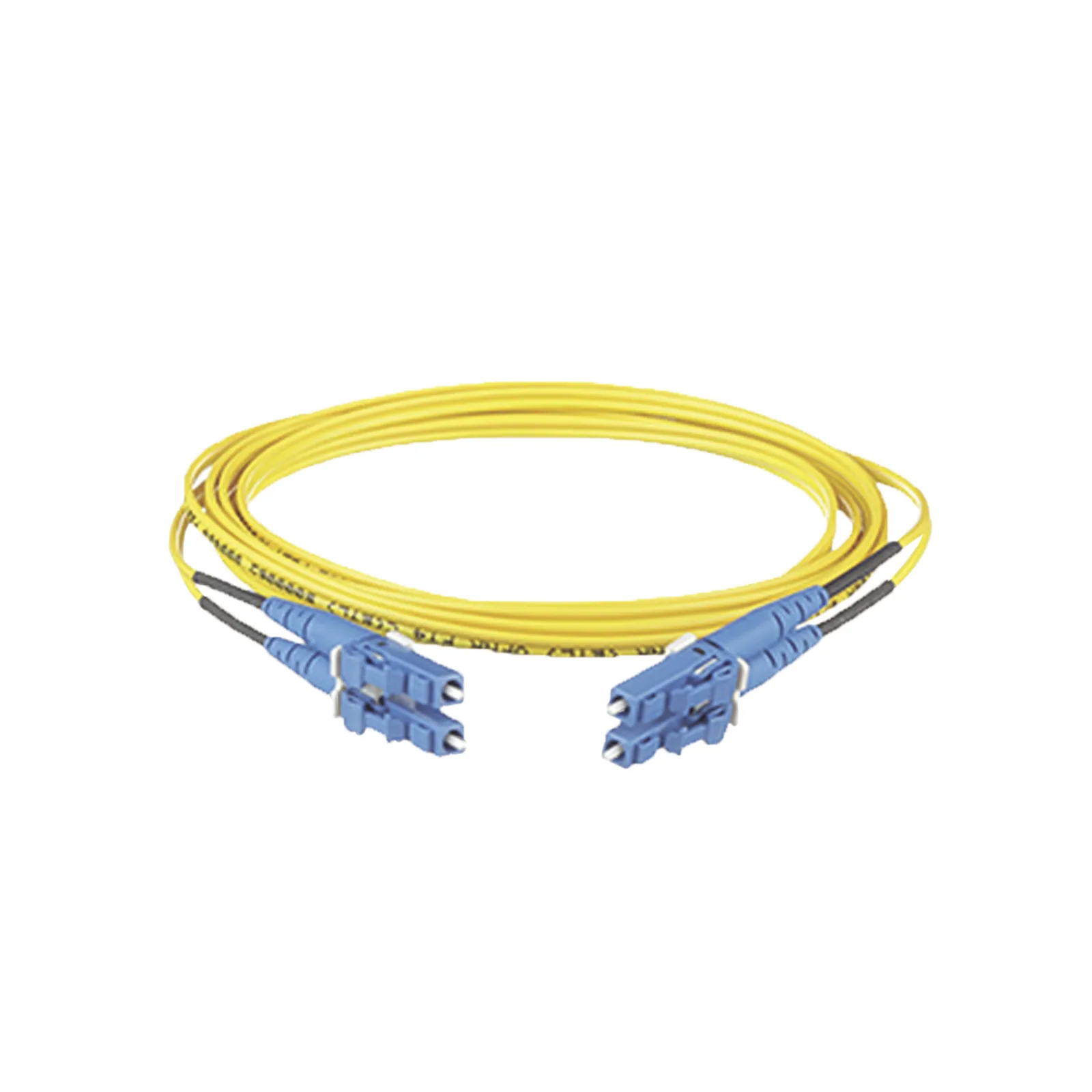Jumper de Fibra Optica Monomodo 9/125 OS2, LC-LC Duplex, OFNR (Riser), Color Amarillo, 10 Metros (32.81 Pies)