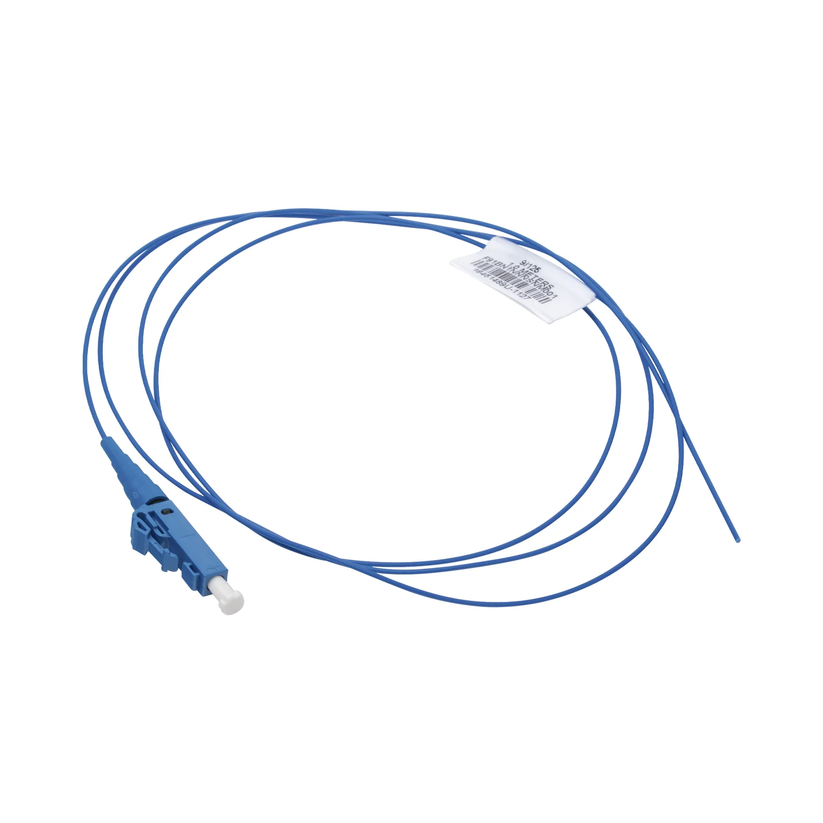 Pigtail de Fibra Óptica LC Simplex, Monomodo OS2 9/125, 900um, Color Azul, 2 Metros (6.56 Pies)