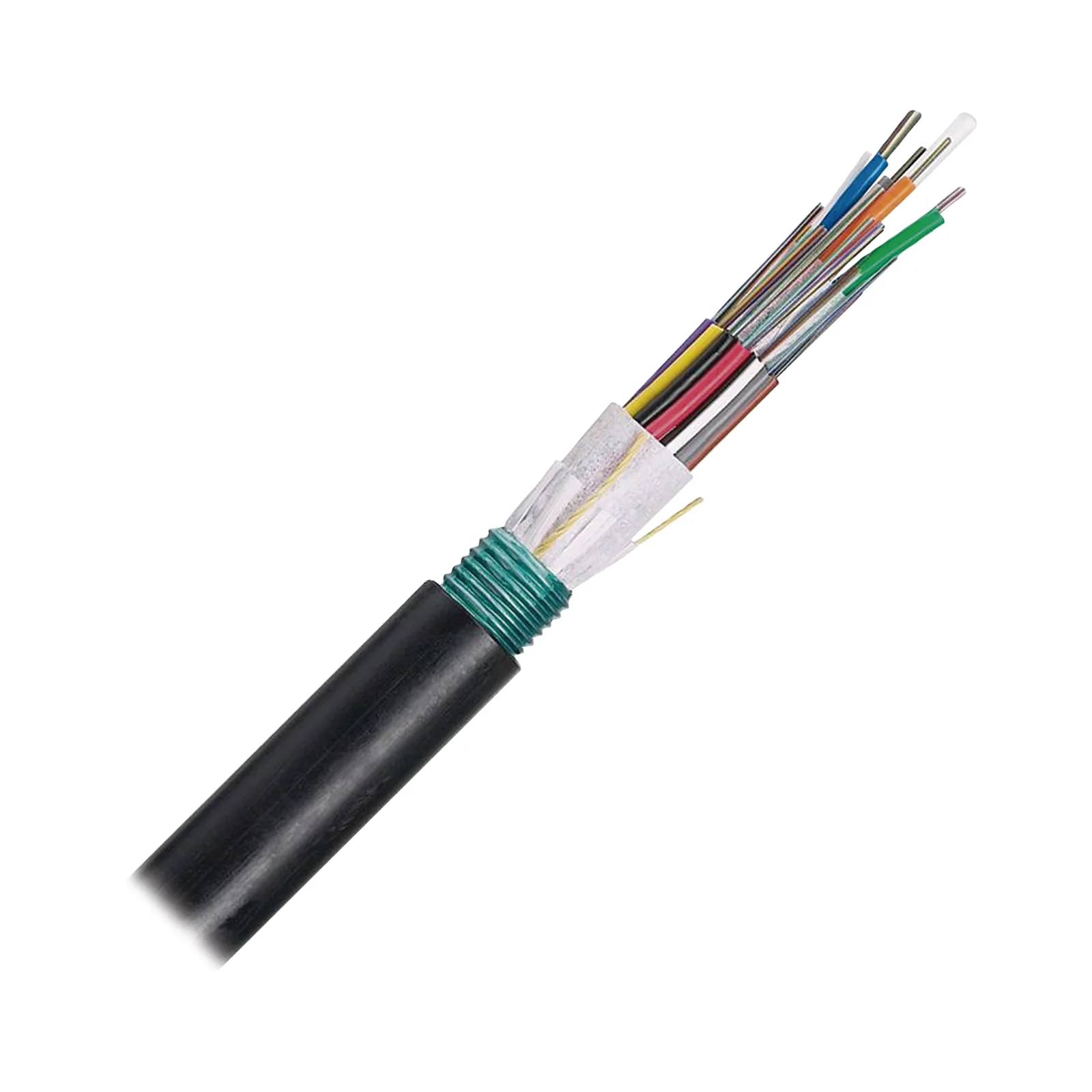 Cable de Fibra Óptica 6 Hilos, OSP (Planta Externa), Armada, MDPE (Polietileno de Media Densidad), Multimodo OM3 50/125 Optimizada, Precio Por Metro