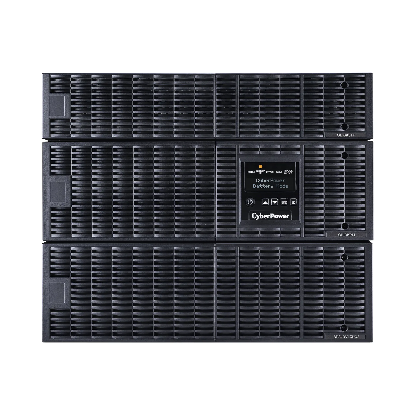 UPS de 10000 VA/10000 W, Online Doble Conversión, 200 - 240 Vac de Entrada, 120 - 240 Vac de Salida, Entrada Hardwired, Onda Senoidal Pura, Torre o Rack de 8 UR, Con 6 Tomas NEMA 5-20R, 3 NEMA L6-30R y Terminal Hardwire