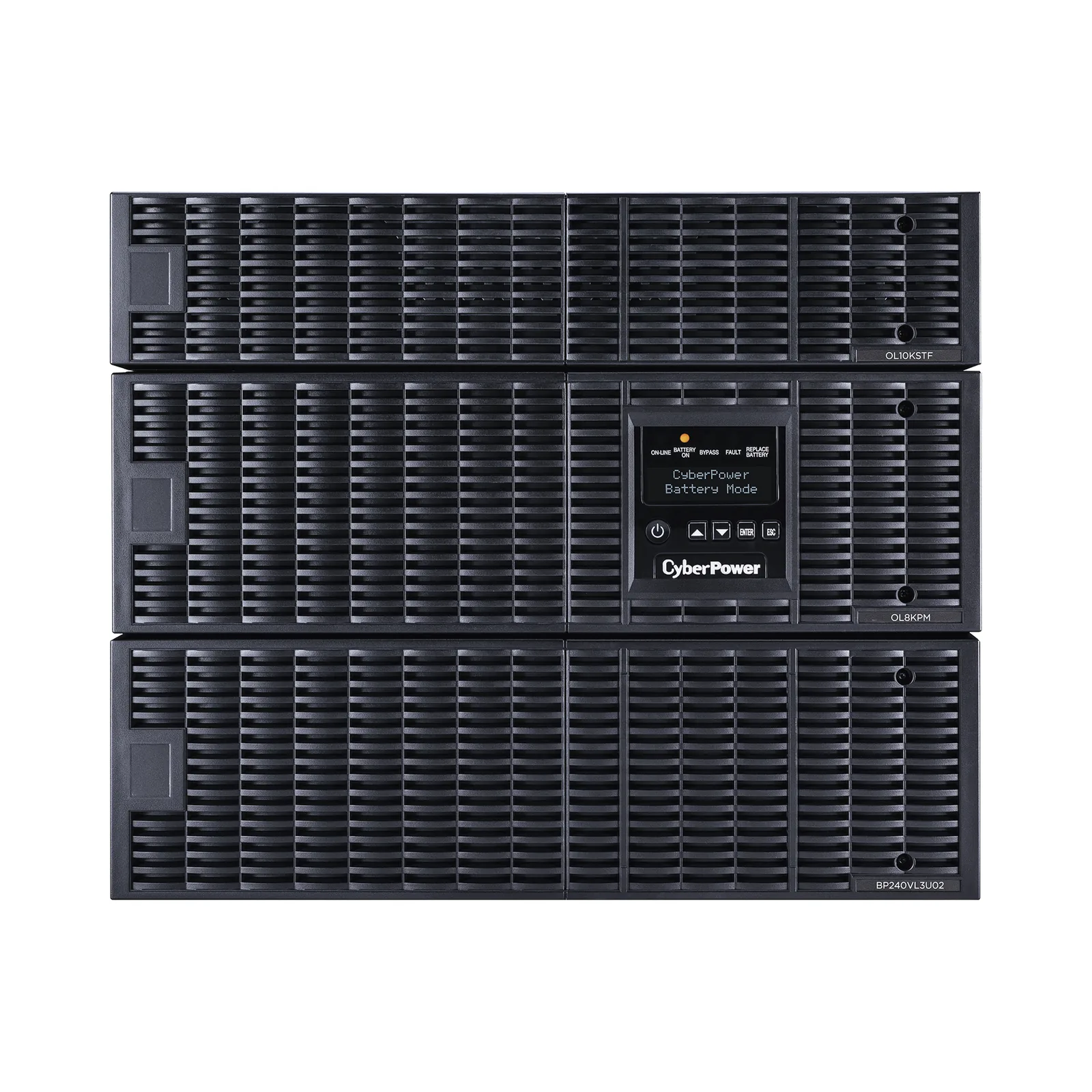 UPS de 8000 VA/8000 W, Online Doble Conversión, 200 - 240 Vac de Entrada, 120 - 240 Vac de Salida, Entrada Hardwired, Onda Senoidal Pura, Torre o Rack de 8 UR, Con 6 Tomas NEMA 5-20R, 3 NEMA L6-30R y Terminal Hardwired