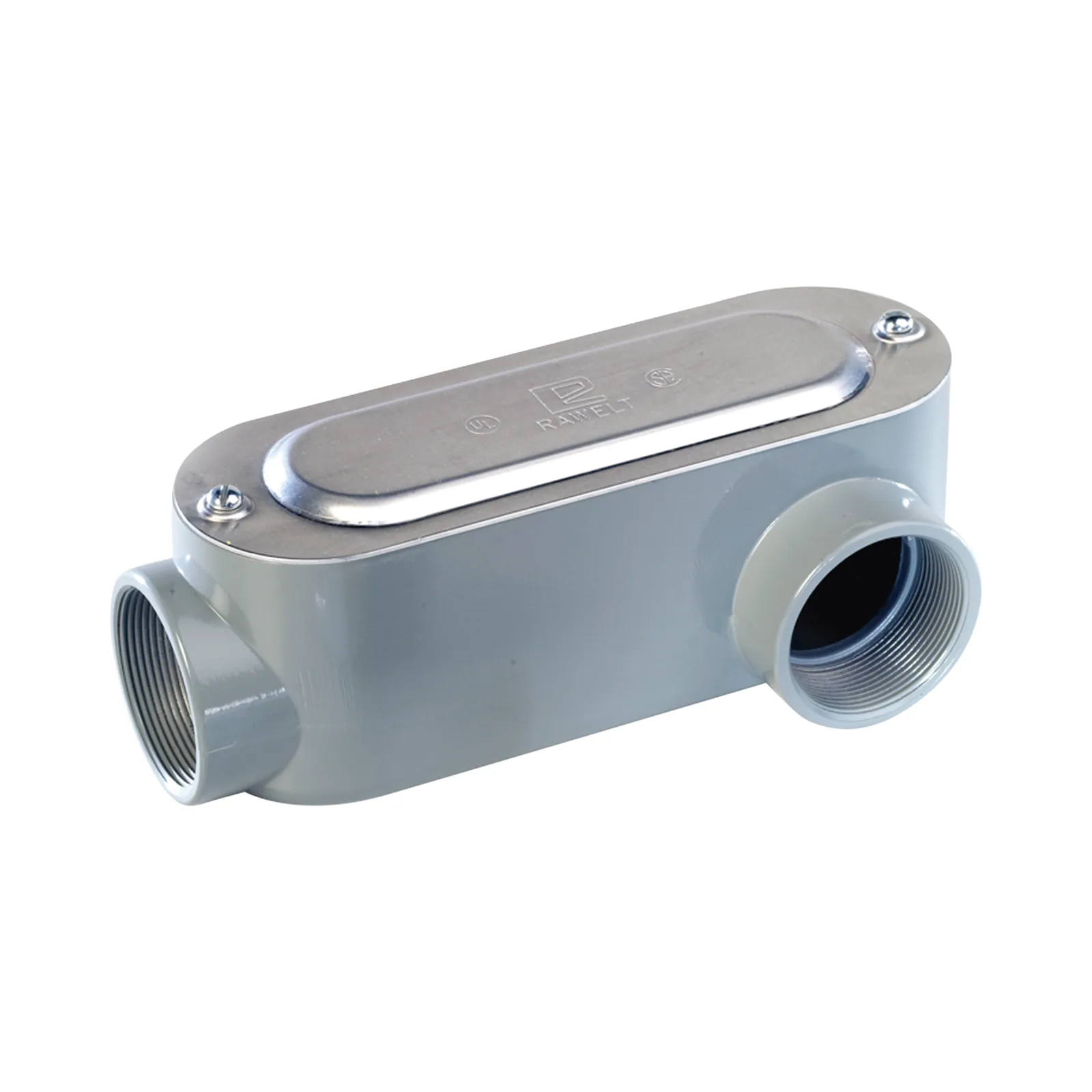 Caja Oval Roscada tipo LL de 1/2" (12.7 mm) / Incluye tapa y tornillos.