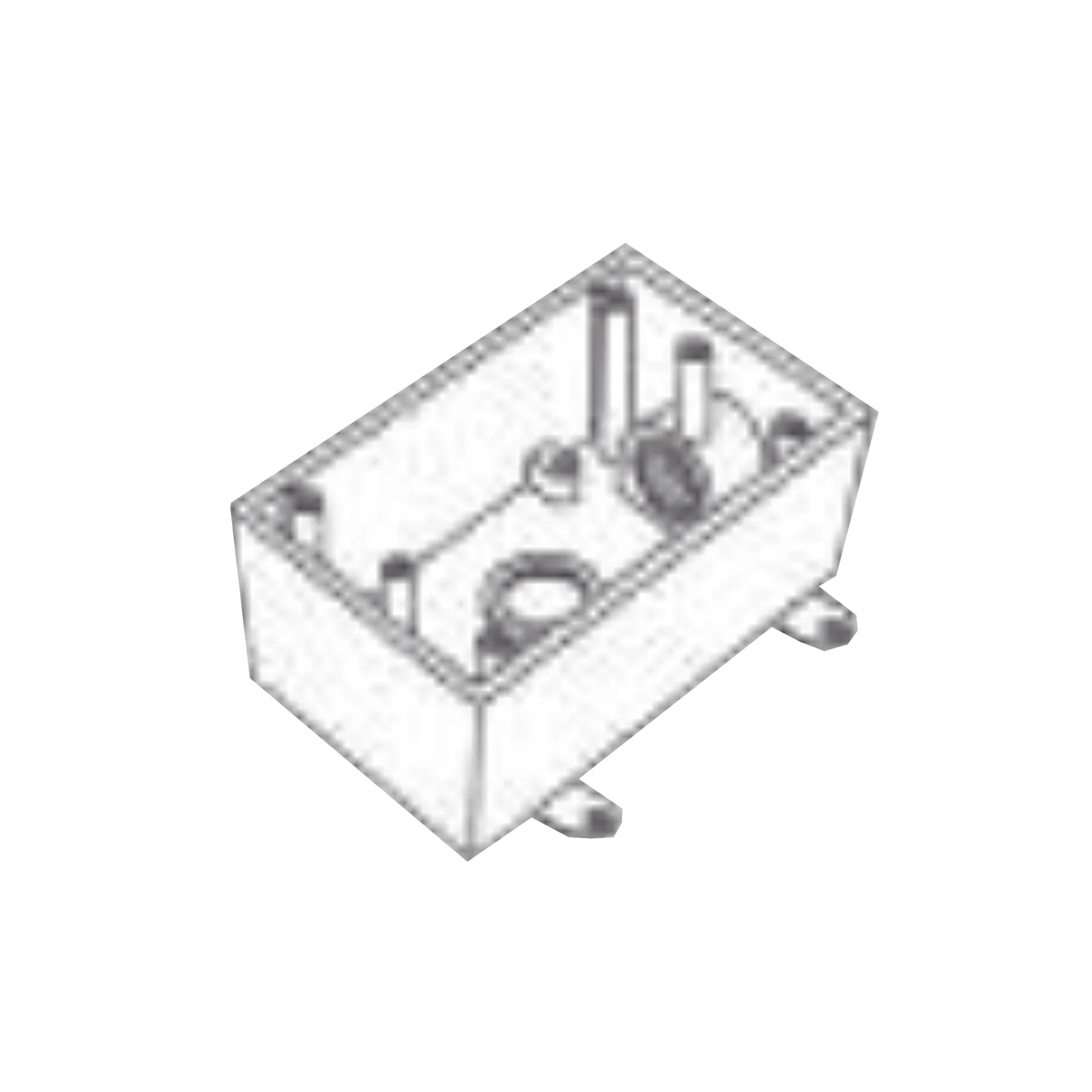 Caja Condulet FS de 3/4" (19.05 mm) con dos bocas a prueba de intemperie.