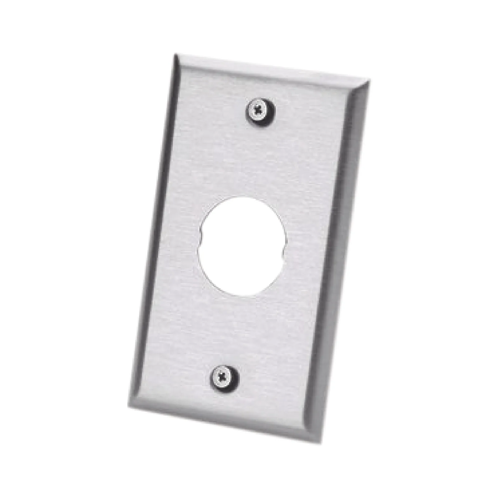 Placa de Pared IndustrialNet?, Para 1 Conector Industrial, de Acero Inoxidable