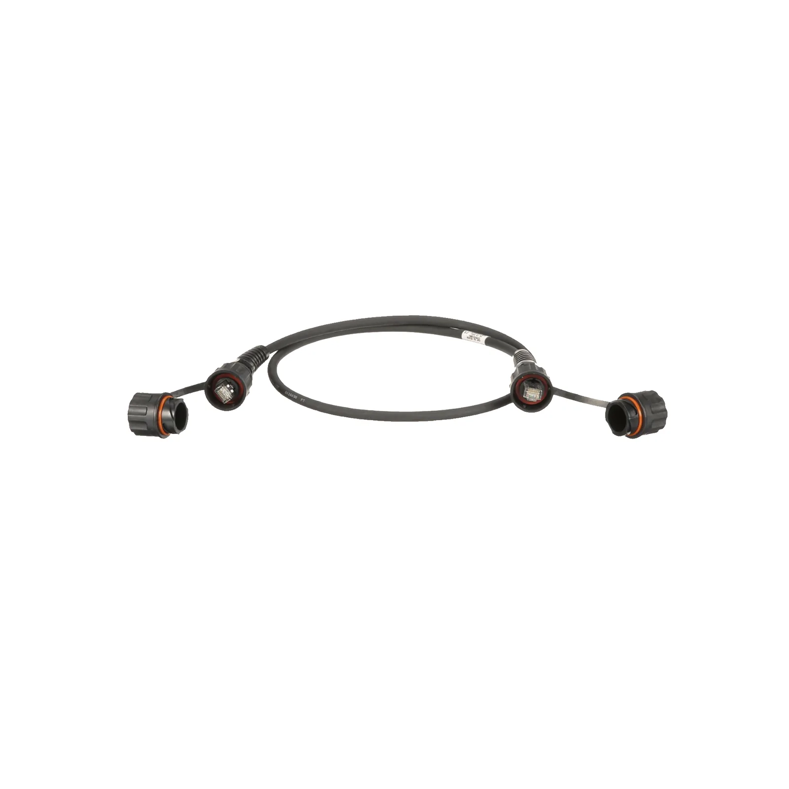 Patch Cord Cat6A IndustrialNet, Blindado S/FTP, Con Plug Industrial y Tapa en Cada Extremo, 1 Metro (3.28 Pies)
