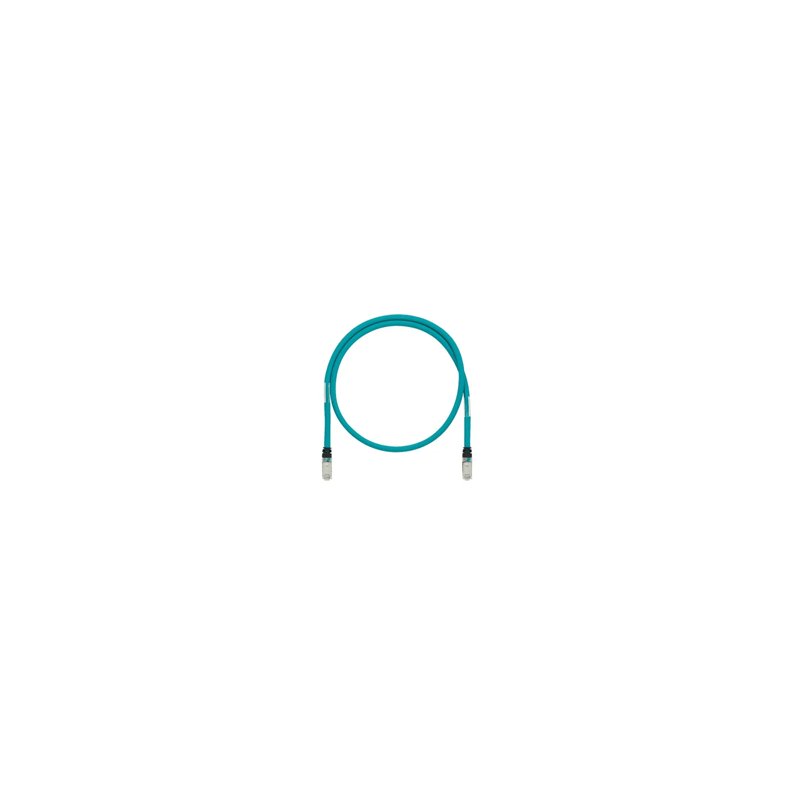 Patch Cord Cat6A de Grado Industrial 600V, Blindado SF/UTP, Calibre 26 AWG, Color Aqua, 15 Metros (49.21 Pies)