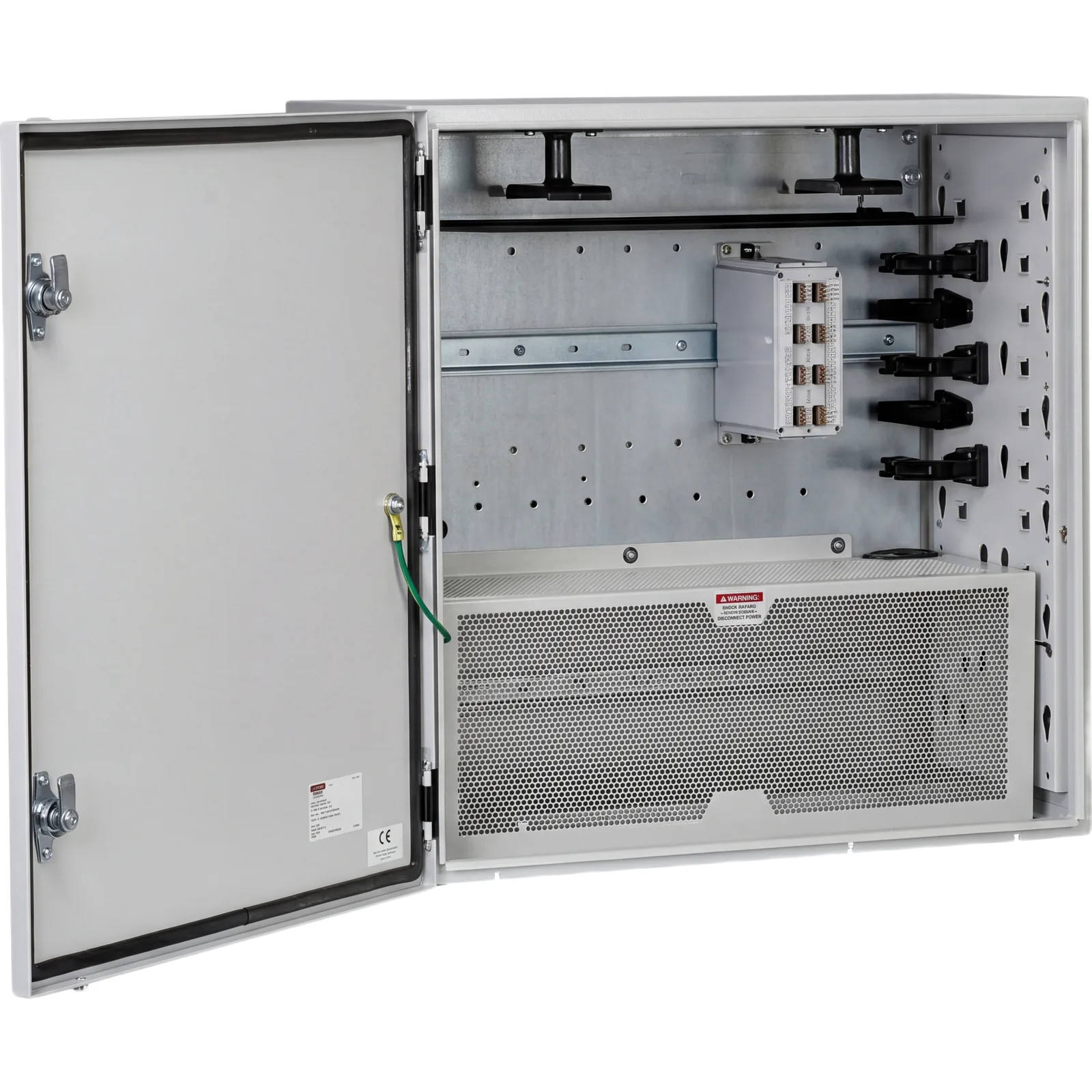 Gabinete de Zona de Instalación en Pared, Uso Industrial con Clasificación UL tipo IP66 y 4/12/4X, de 610 x 295 x 610 mm, de Acero, Color Gris