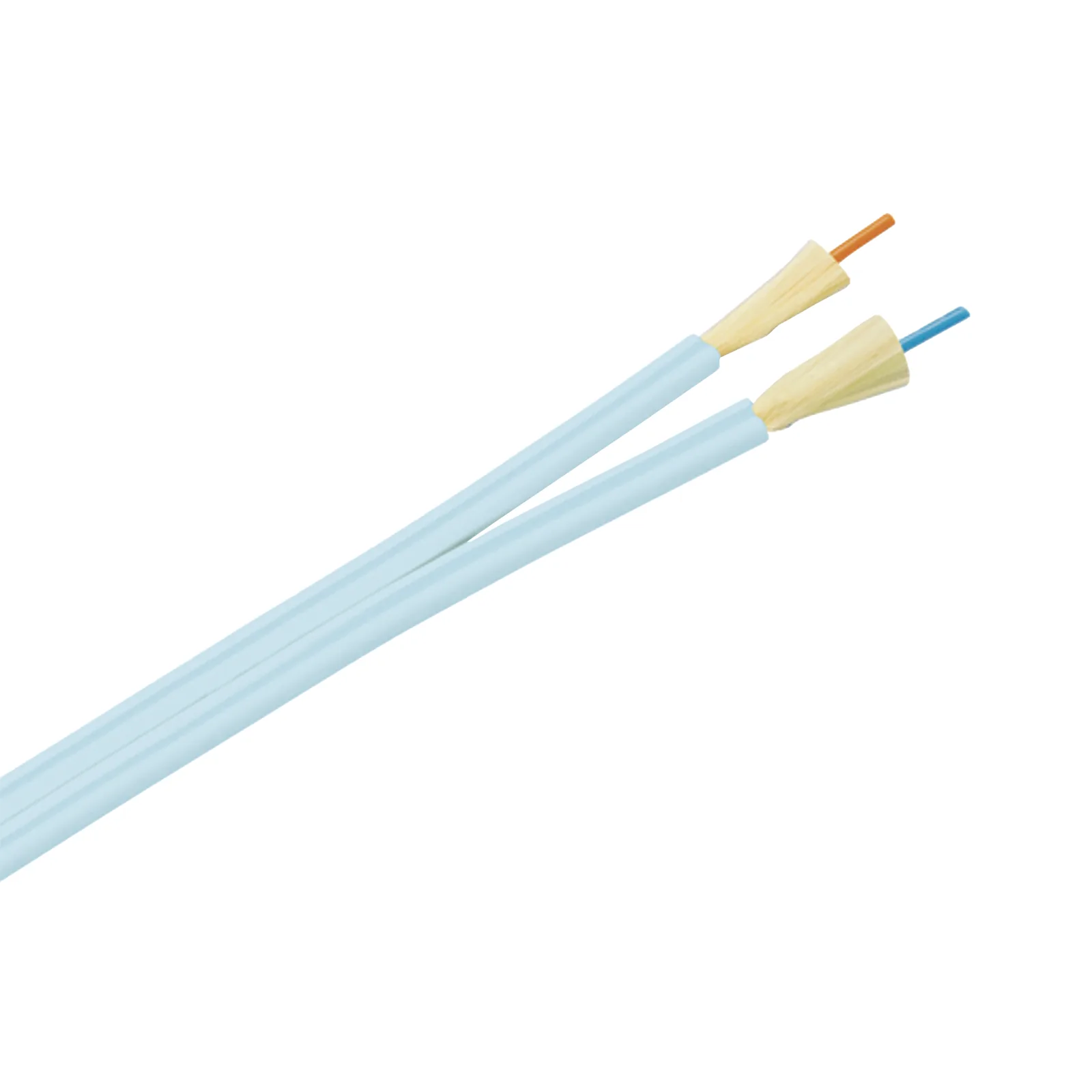 Cable de Fibra Óptica de 2 Hilos, Multimodo OM3 50/125 Optimizada, Interior, Tight Buffer 900um, No Conductiva (Dieléctrica), OFNP (Plenum), Precio Por Metro