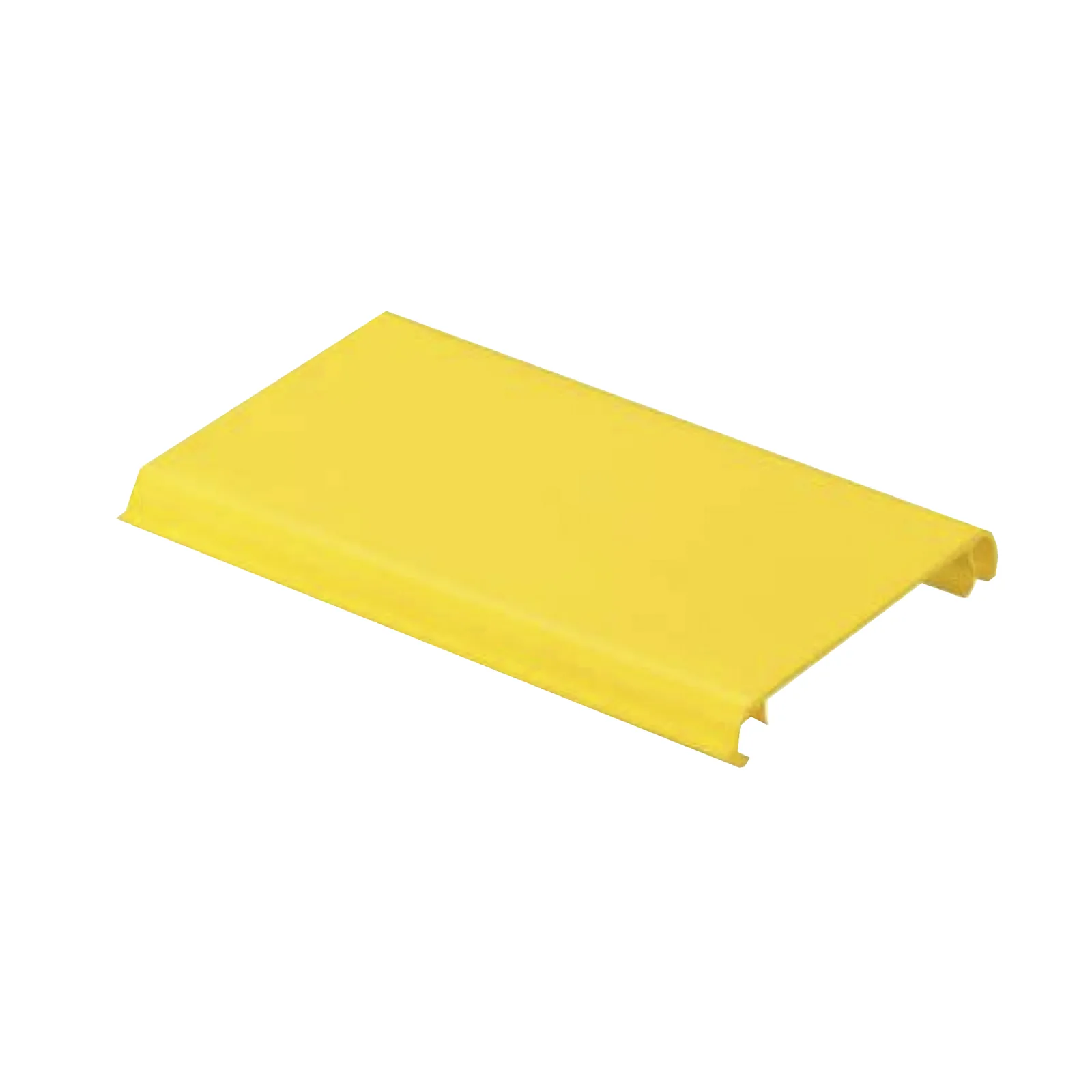 Tapa Con Bisagra a Presión Para Canaleta FiberRunner™ FR4X4YL6, de PVC Rígido, Color Amarillo, 1.8 m de Largo