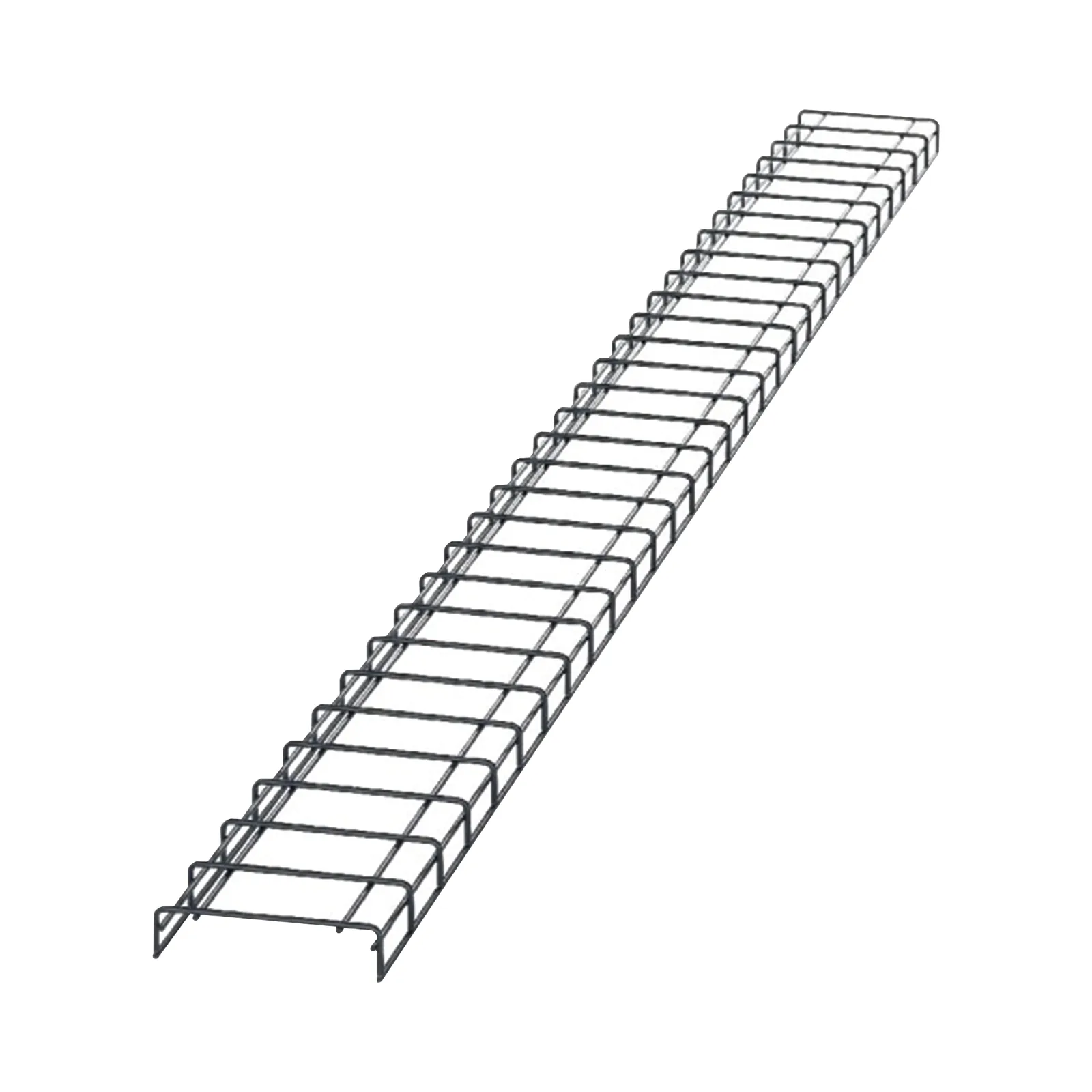 Charola para Canalización Wyr-Grid® Tipo Malla, Con Pintura Electrostática en Color Negro, 8 in (203.2 mm) de Ancho, 53.1 mm de Alto y 3 m de Largo