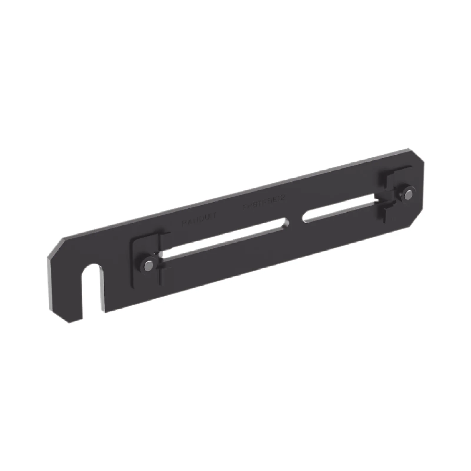 Soporte de Montaje a Techo, para Canaletas FiberRunner 4X4 o 6x4, Uso con Varilla Roscada de 1/2", Color Negro