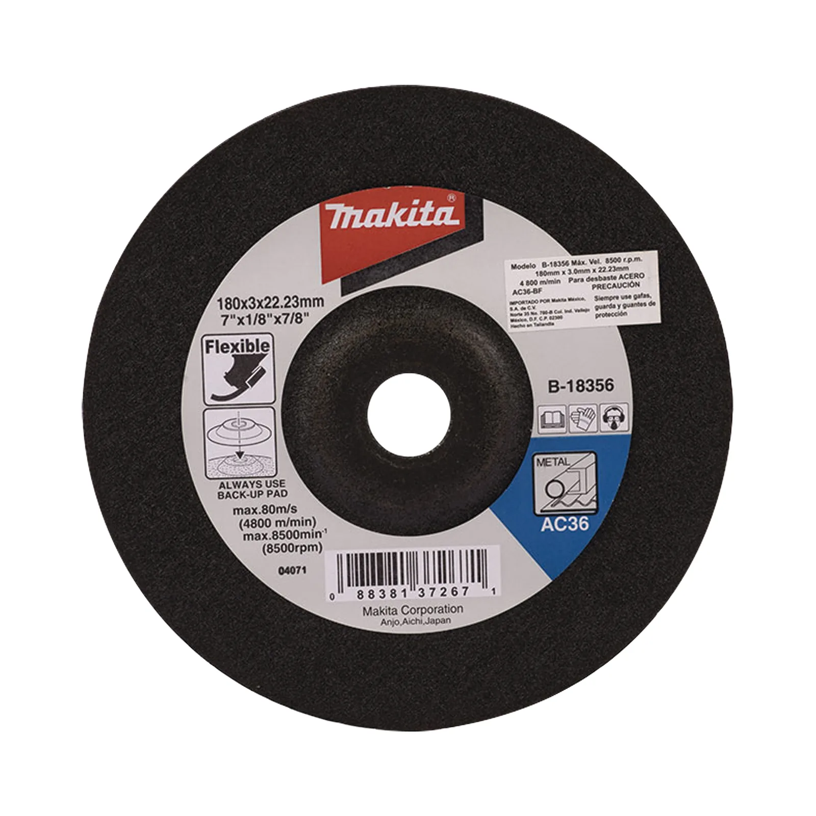 Disco de desbaste de 4 1/2"