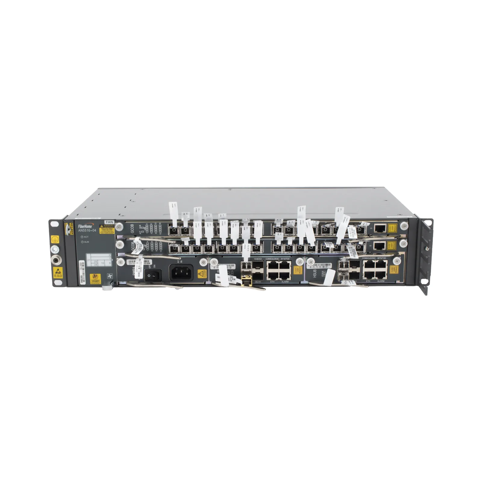 OLT Carrier Class Modular GPON, 2 Ranuras, Incluye 2 Tarjetas de Servicio de 16 puertos GPON, (32 Modulos GPON C+ Incluidos) 1 Fuente de CA, 2 UR, Incluye Instalación de software UNM2000, (Interoperabilidad con ONUs de Terceros sin Costo)