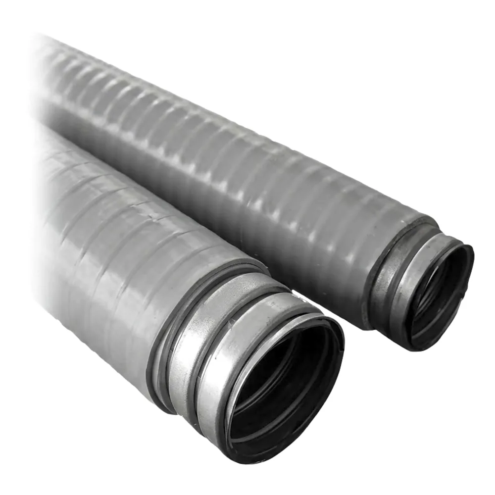 Tubo Flexible tipo Liquidtight de 1/2" (13 mm) / Acero + PVC / Rollo de 20 Metros.