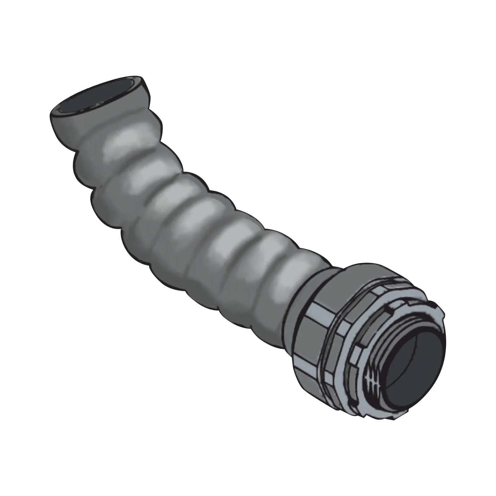 Tubo Flexible tipo Liquidtight de 3/4" (19 mm) / Acero + PVC / Rollo de 20 Metros.