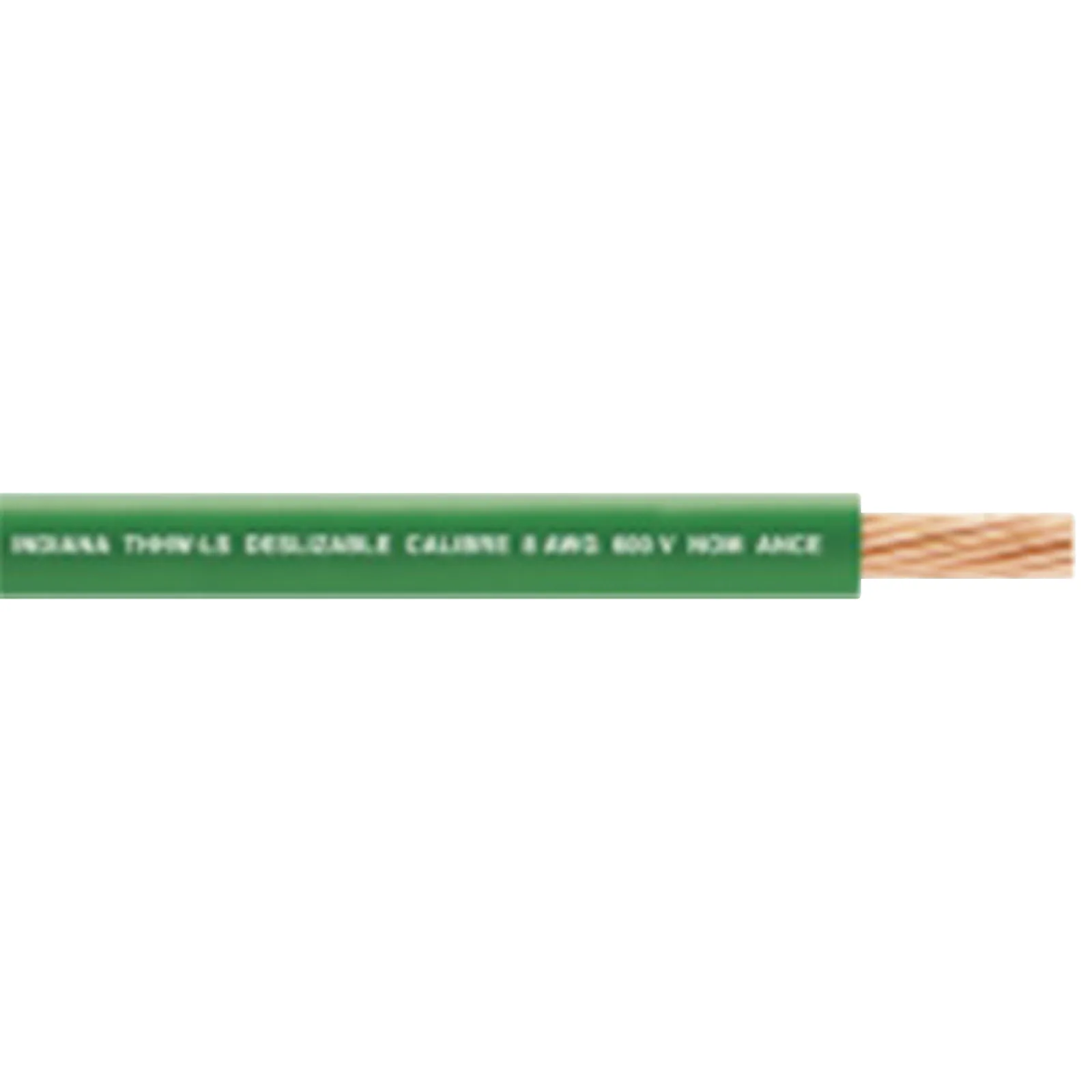 Cable THW-LS / Calibre 14 AWG / 19 Hilos / Color Verde / Bobina 100 m (328 ft)