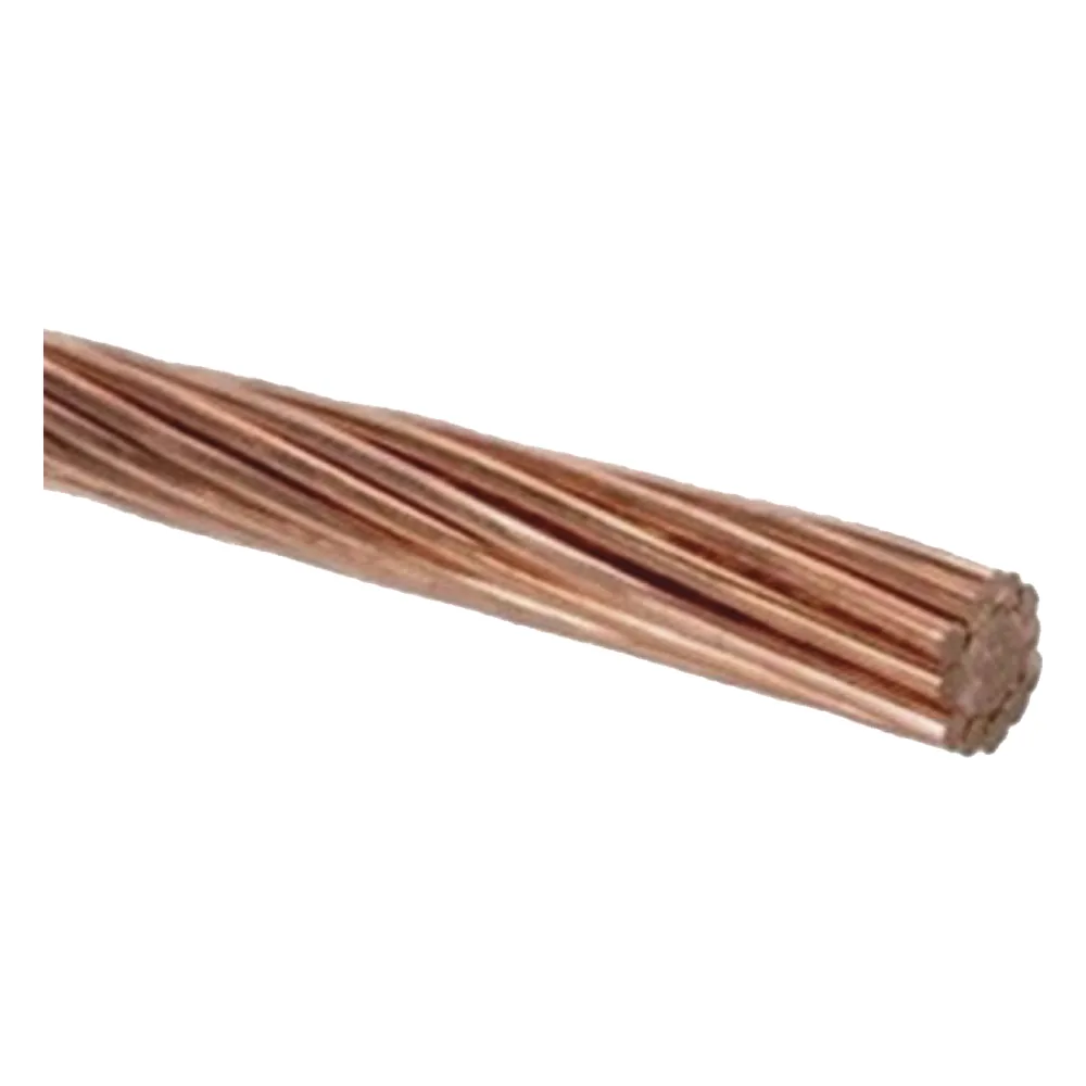100 m / 1/0 AWG / Cable Eléctrico / Cobre Desnudo / Semiduro 7 Hilos