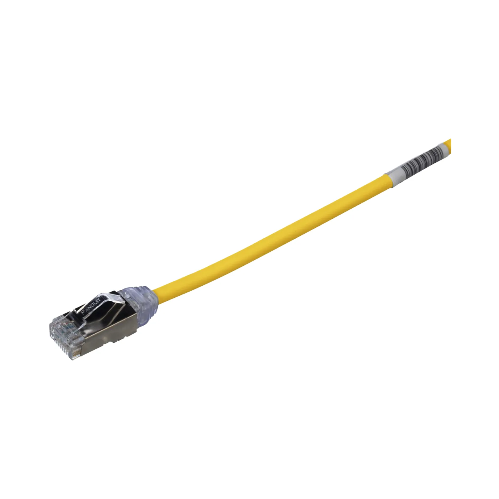 Patch Cord Cat6A, Diametro Reducido 28 AWG, Blindado S/FTP, CM/LS0H, 20 cm (7.87 Pulgadas), Color Amarillo