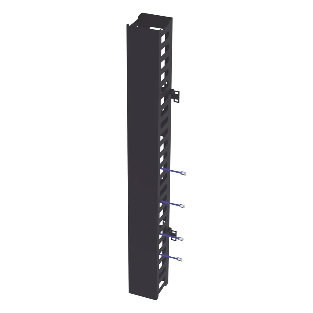 Kit Organizador Vertical de Cable Sencillo para Rack Abierto de 24 Unidades para EIQR3224 y EIRL5524DR.