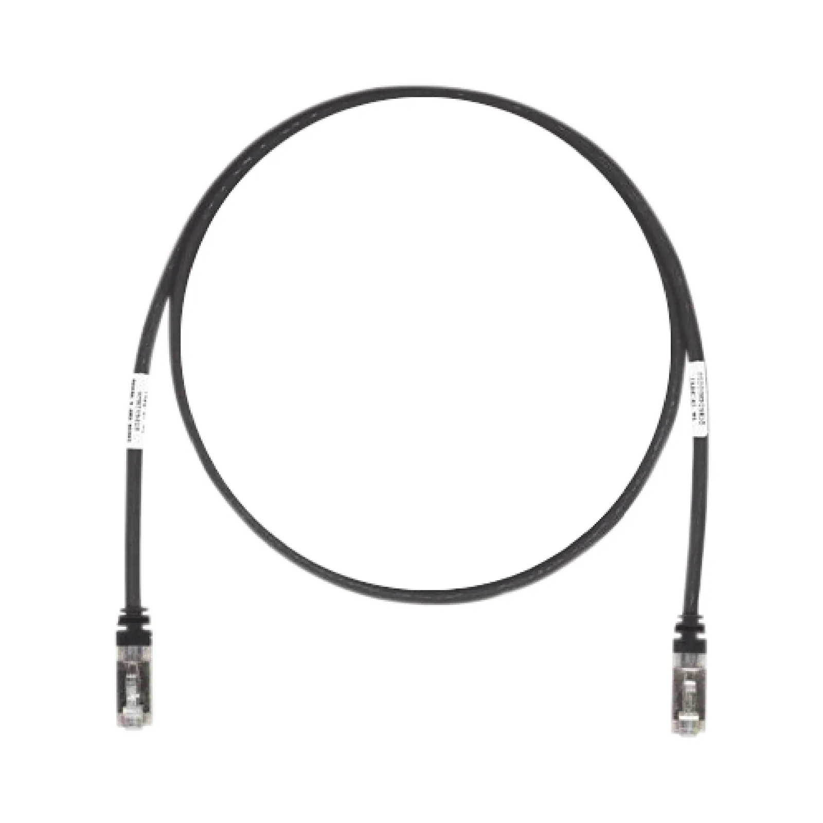 Patch Cord Cat6A, Blindado S/FTP, CM/LS0H, 2.13 Metros (7 Pies), Color Negro