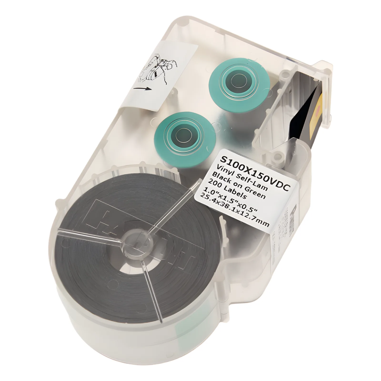 Casete de Etiqueta Auto-Laminada para Cableado de Redes de Cobre, Fibra Óptica o Eléctrico, 200 Etiquetas