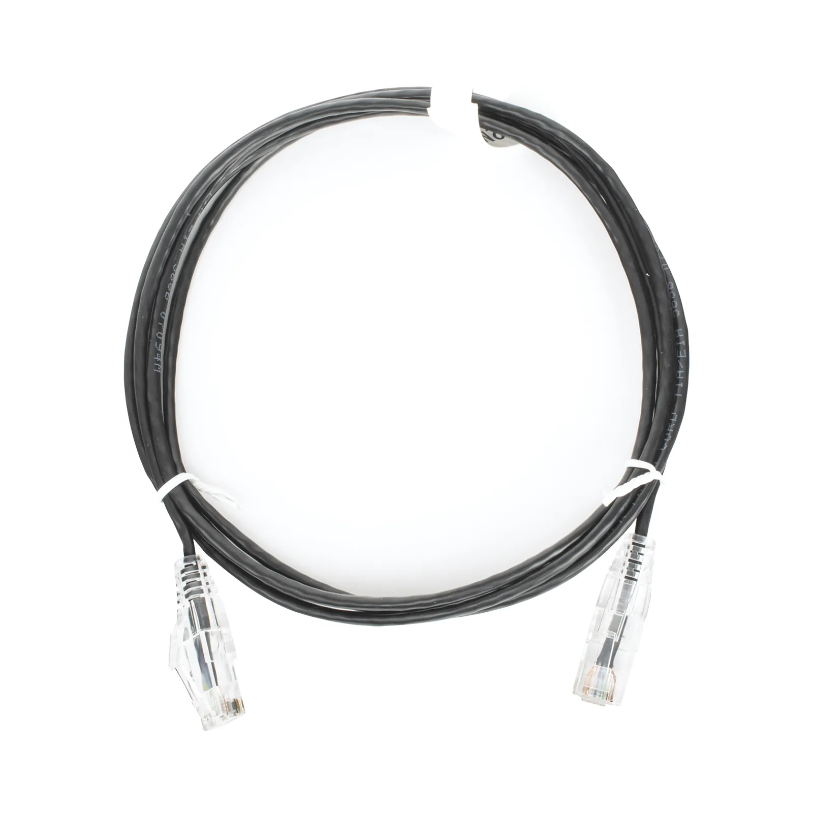 Cable de Parcheo Slim UTP Cat6 - 1.5 Metros (4.92 Pies) Negro Diámetro Reducido (28 AWG)