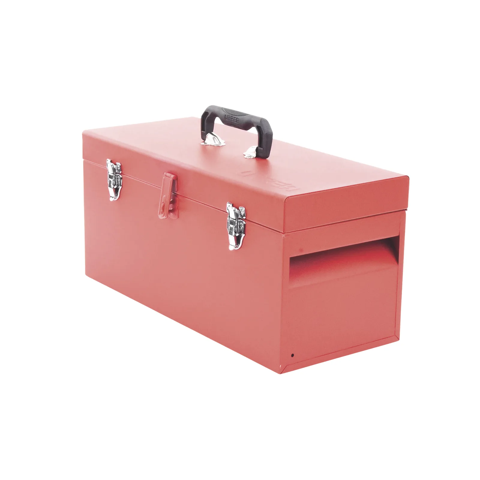 Caja de herramientas metálica con soble cerradura de 51 x 21.5 x 24cm.