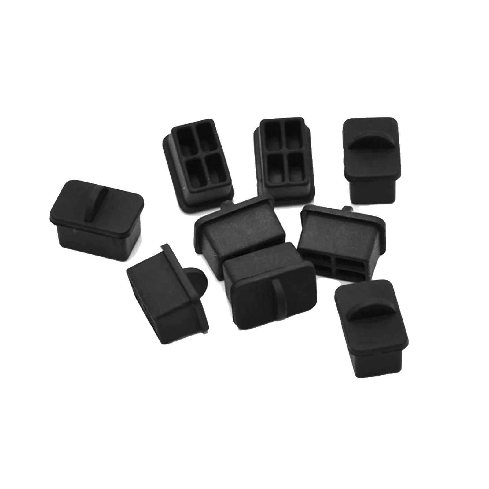 Bolsa con 25 Piezas de Protectores Anti-Polvo para Puerto SFP, Color Negro