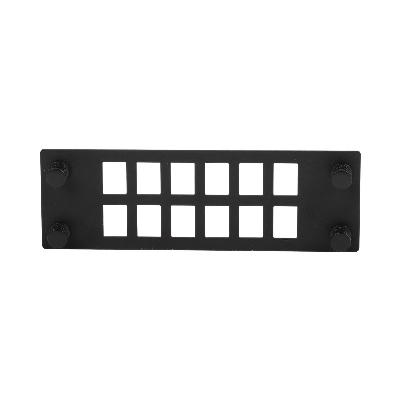 Placa Para 12 Adaptadores de Fibra Óptica, Uso con Gabinetes FPONE3 y FPONE4
