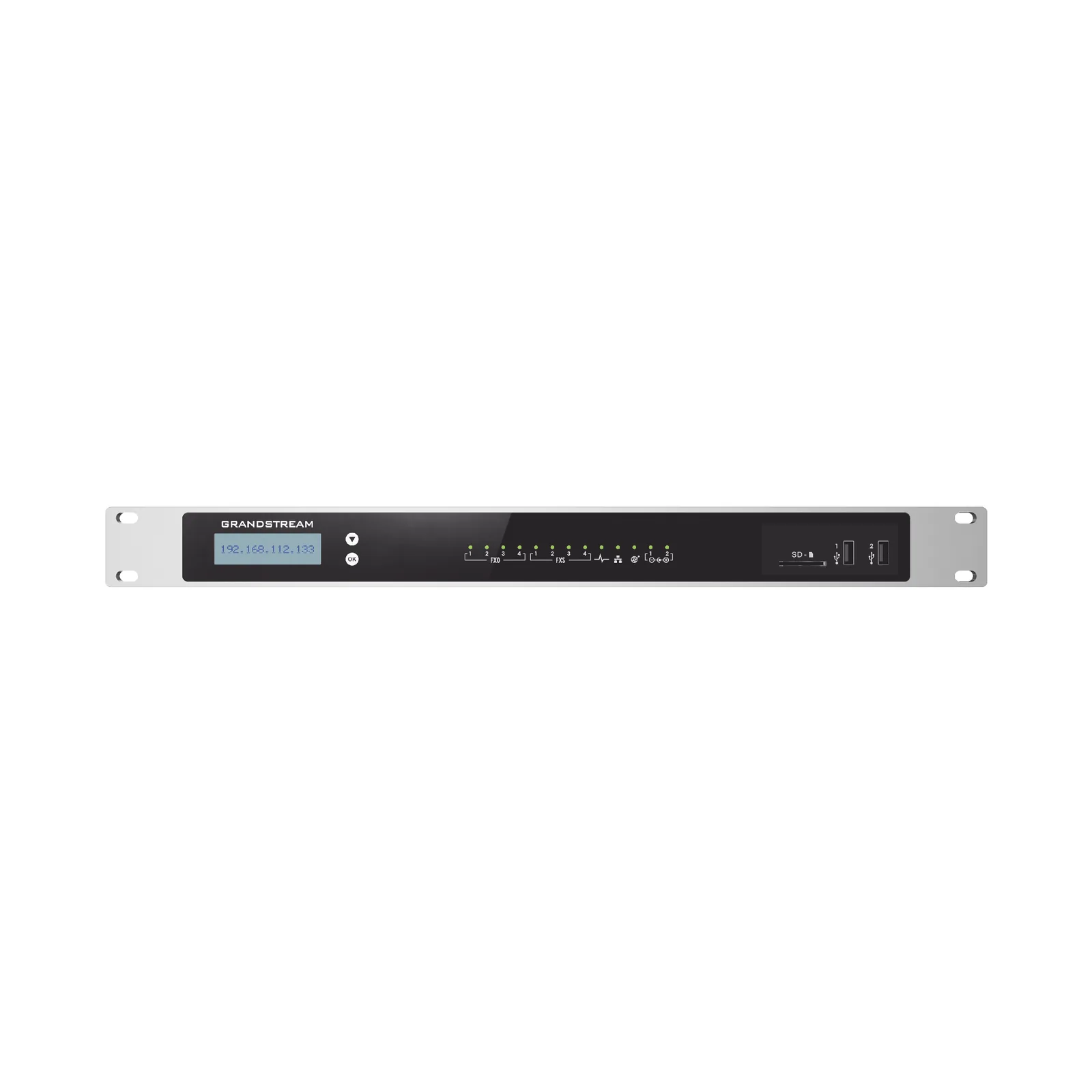 Conmutador IP-PBX para hasta 2000 usuarios y 300 llamadas simultaneas, 4FXO, 4FXS, para solución de comunicaciones unificadas y colaboración