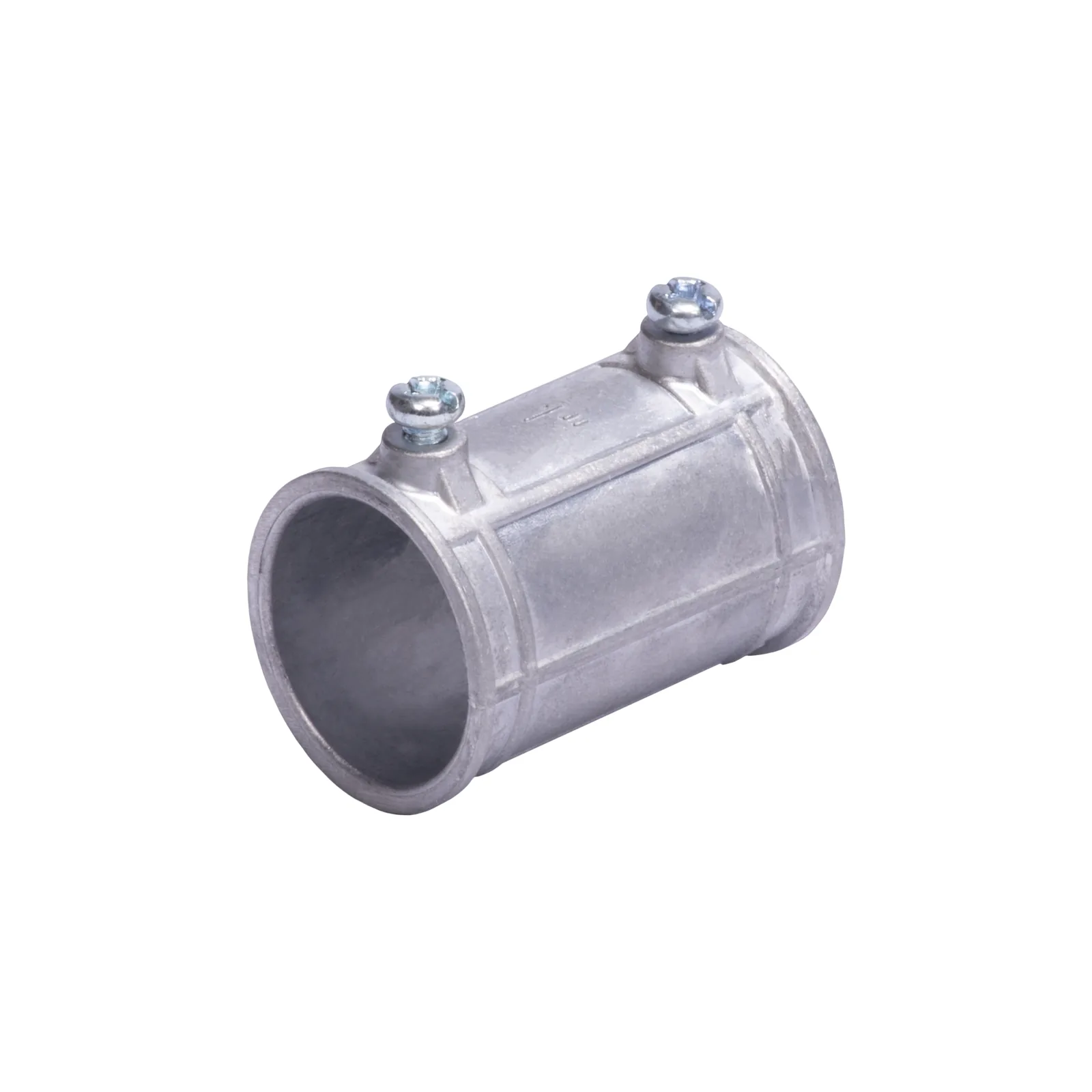 Cople 1" (25mm) Pared Delgada Con Tornillo (Tipo Americano) Galvanizado, Etiqueta Verde.