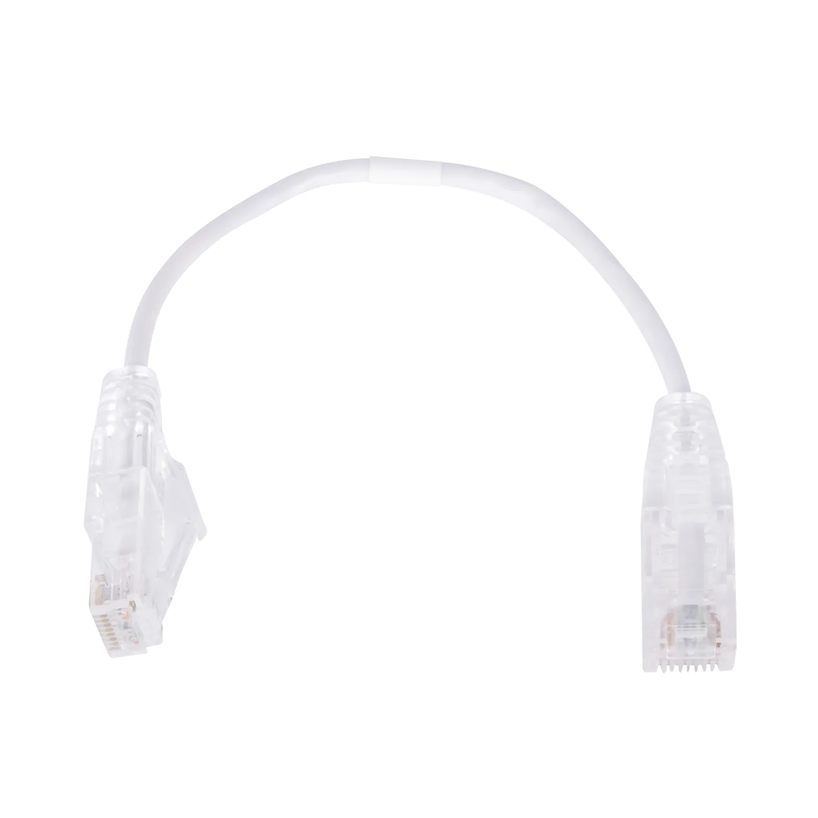 Cable de Parcheo Slim UTP Cat6 - 20 cm (7.87 Pulgadas) Blanco Diámetro Reducido (28 AWG)