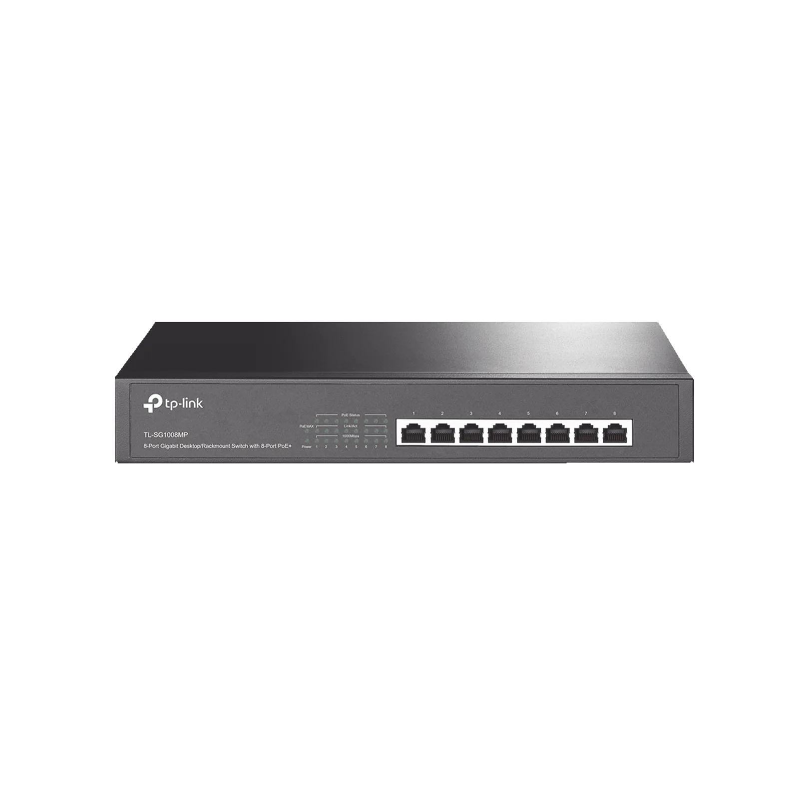 Switch Gigabit PoE+ no administrable de 8 puertos 10/100/1000 Mbps, para escritorio