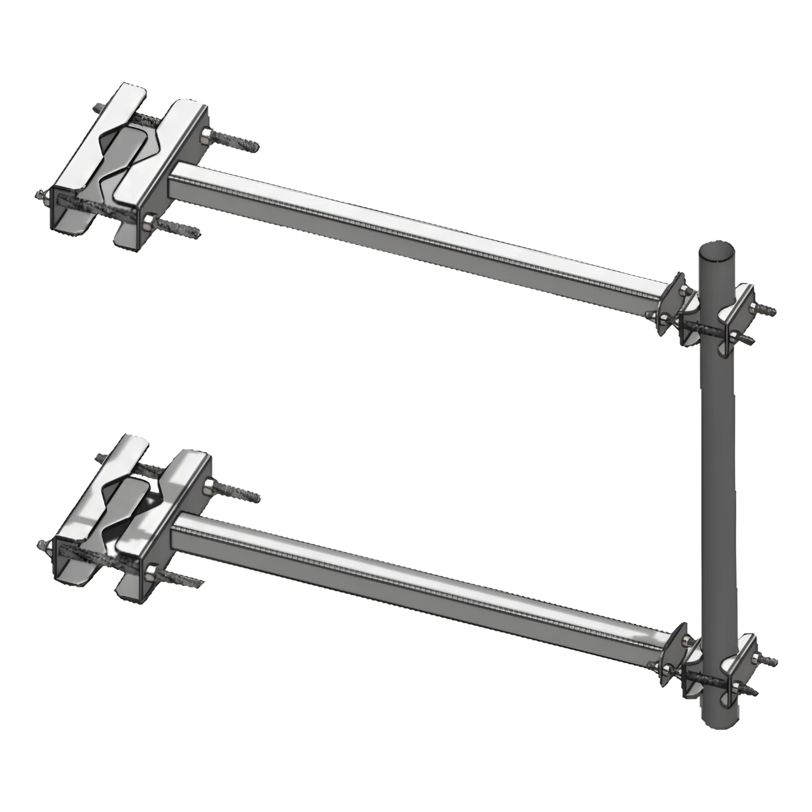 Brazo Lateral para Torre Autosoportada, Tubo de 2" Ced. 30 X 60 cm, Sep. 60 cm.