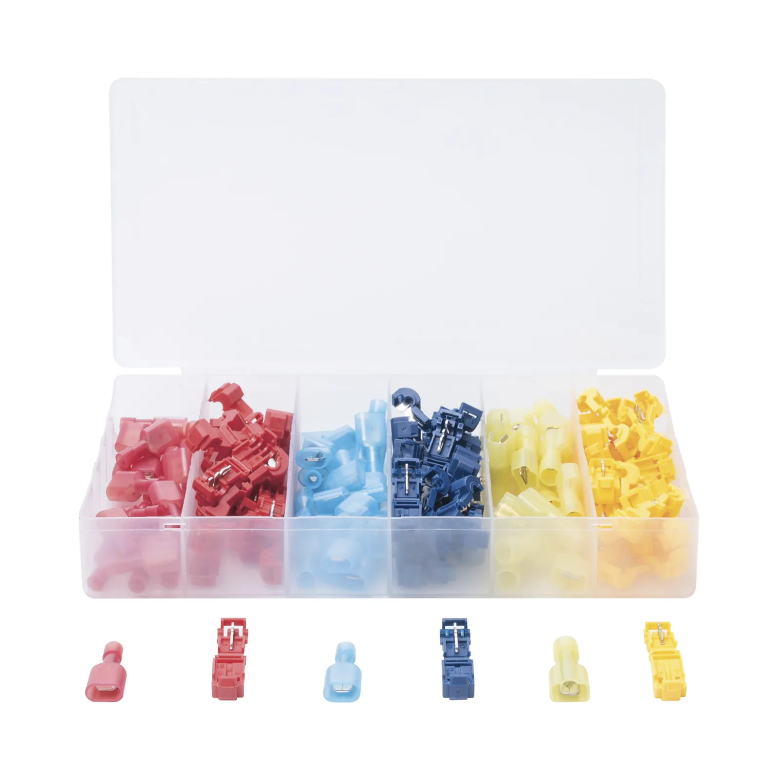 Kit de 60 Conectores para Cableado Eléctrico Tipo T-TAP / Conectores tipo Unión