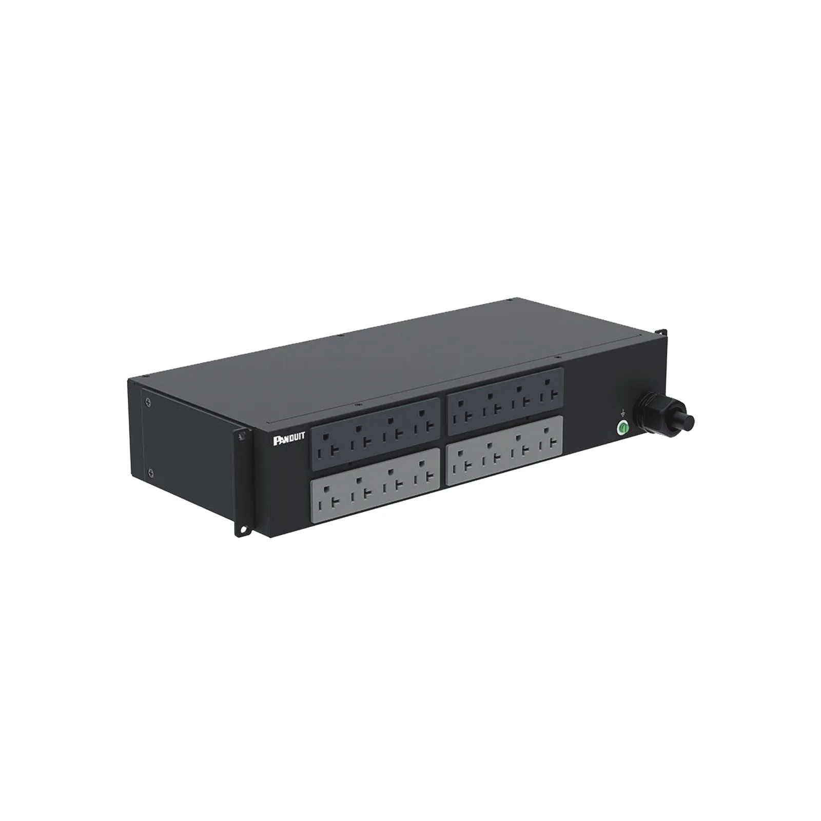 PDU Básico para Distribución de Energía, Enchufe de Entrada NEMA L5-30P, Con 16 Contactos NEMA 5-20R, Instalación Horizontal de 19in, 2 UR, 30 Amp, 120 Vca